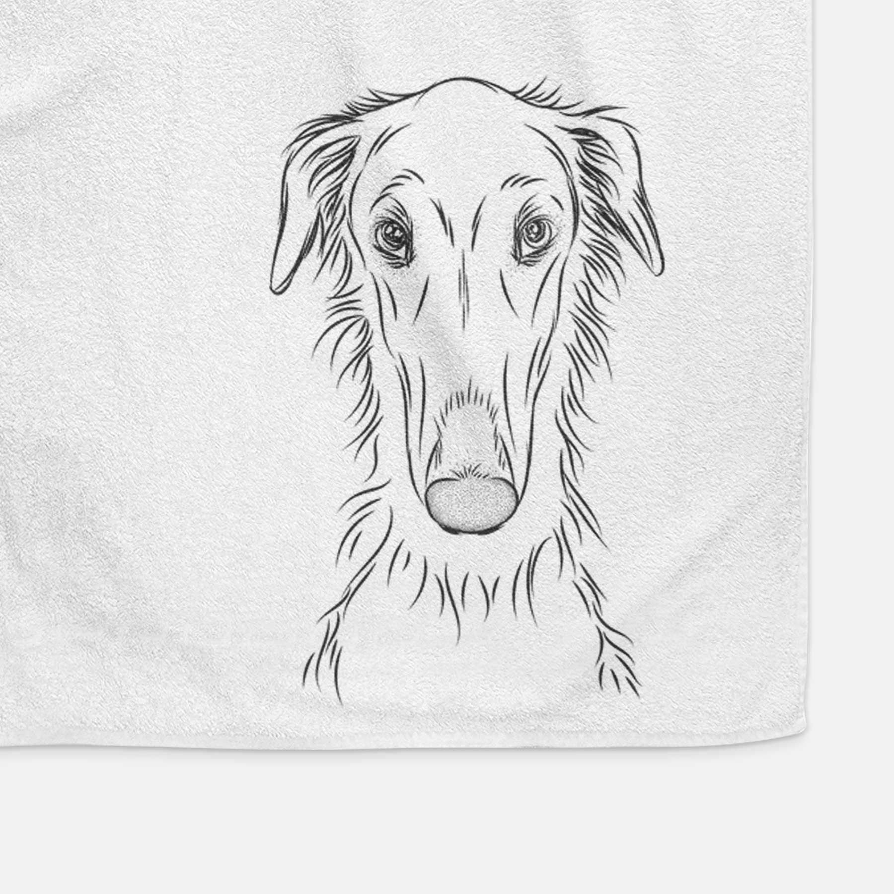 Vaughn the Borzoi Decorative Hand Towel