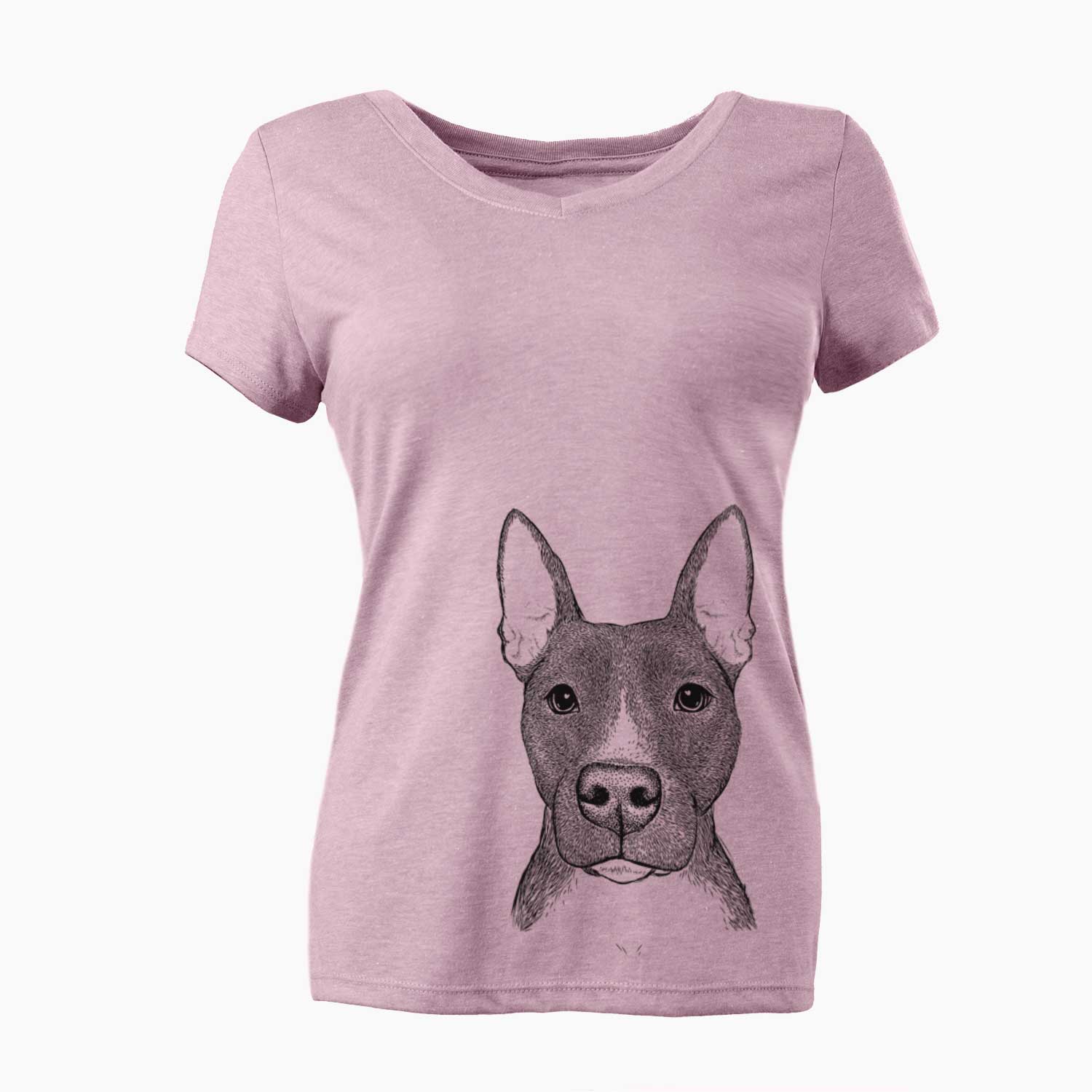 Bare Violet the Pitbull - Women's V-neck Shirt