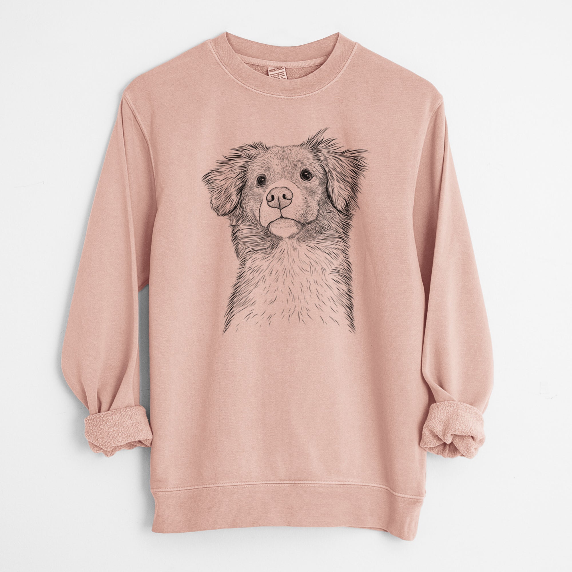 Bare Vixen the Nova Scotia Duck Tolling Retriever - Unisex Pigment Dyed Crew Sweatshirt