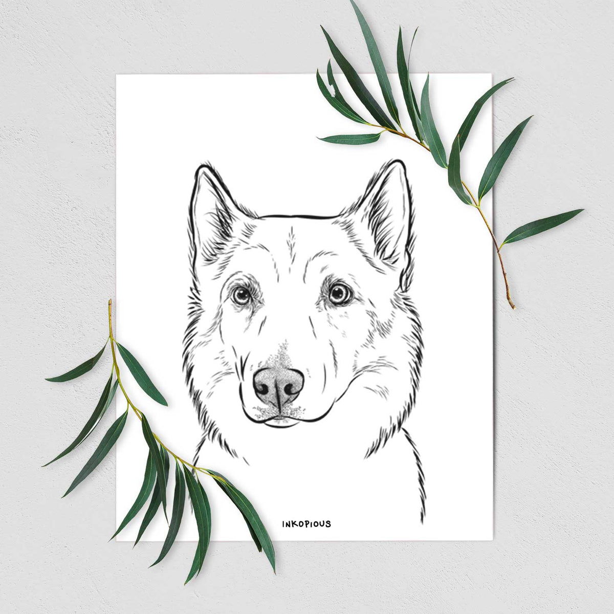 Vox the Siberian Husky Art Print