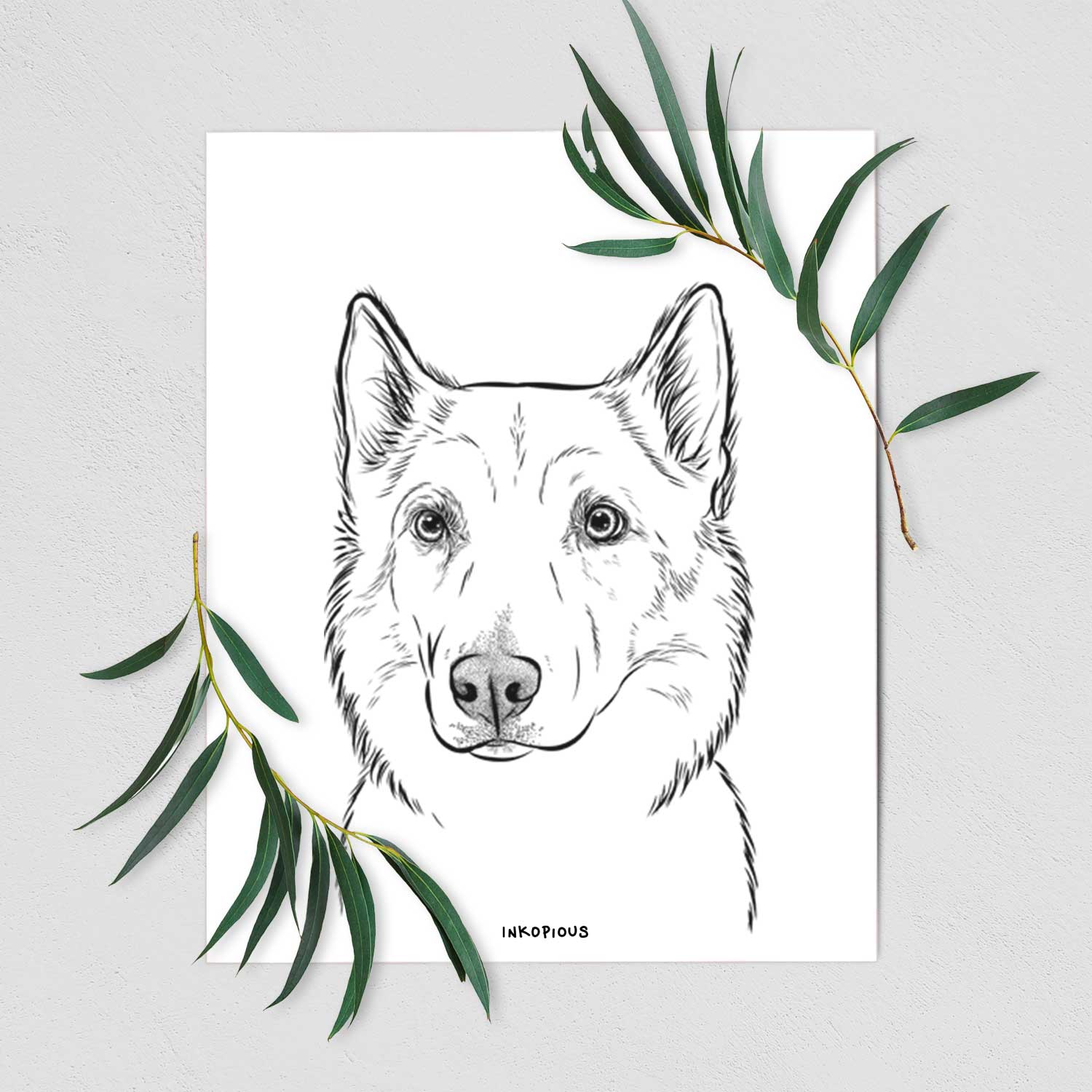 Vox the Siberian Husky Art Print