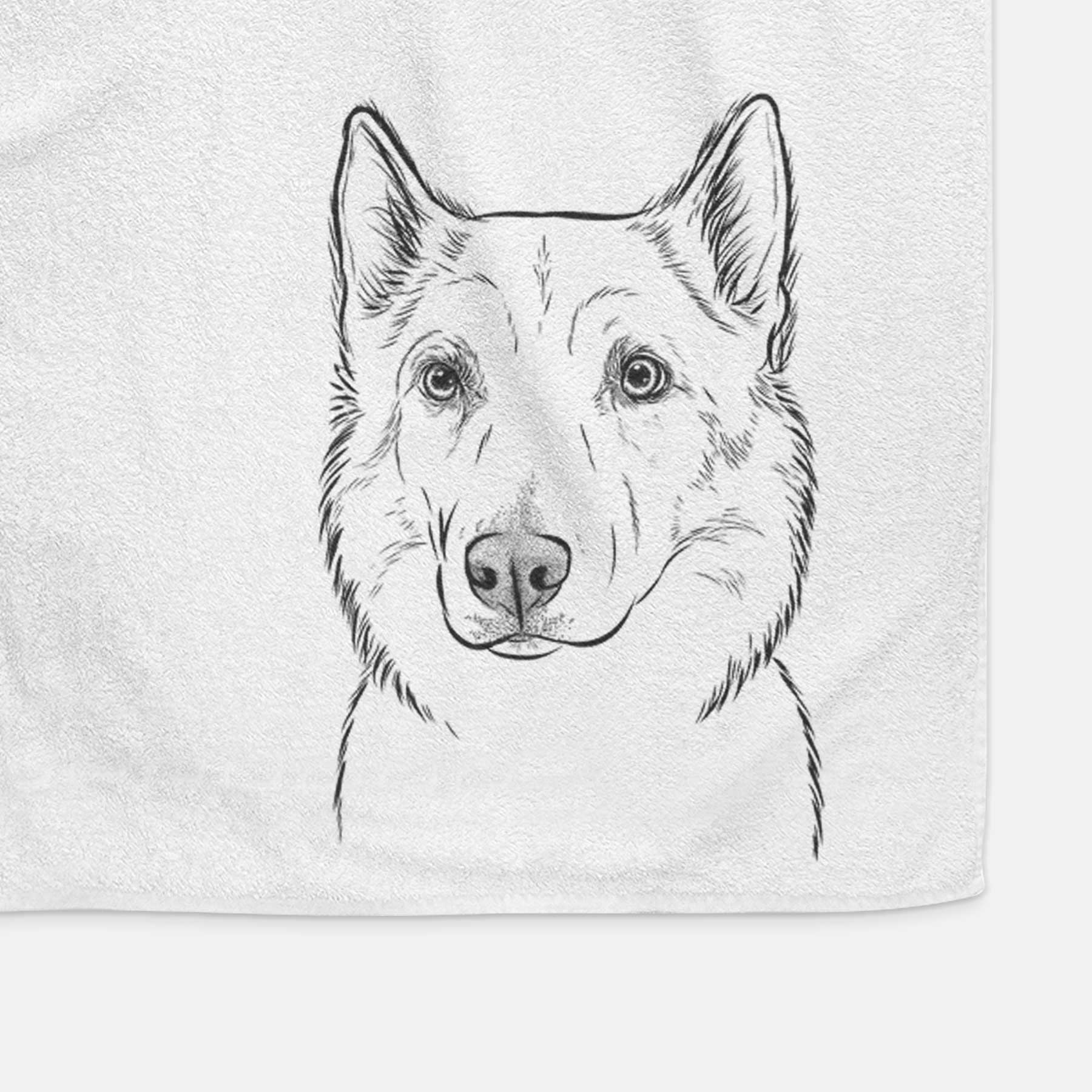 Vox the Siberian Husky Decorative Hand Towel