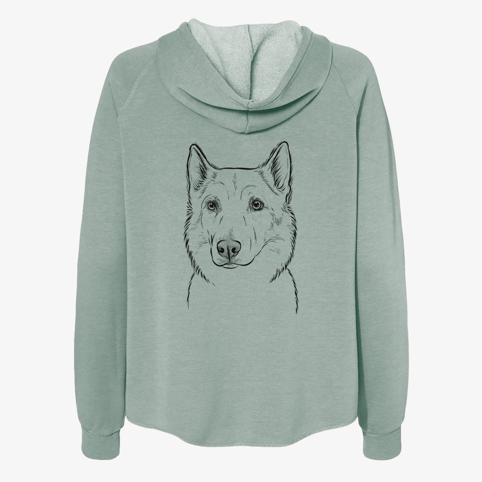 Vox the Siberian Husky - Women's Cali Wave Zip-Up Sweatshirt