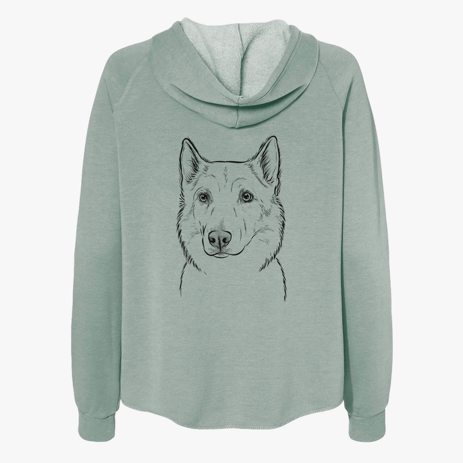 Vox the Siberian Husky - Women's Cali Wave Zip-Up Sweatshirt