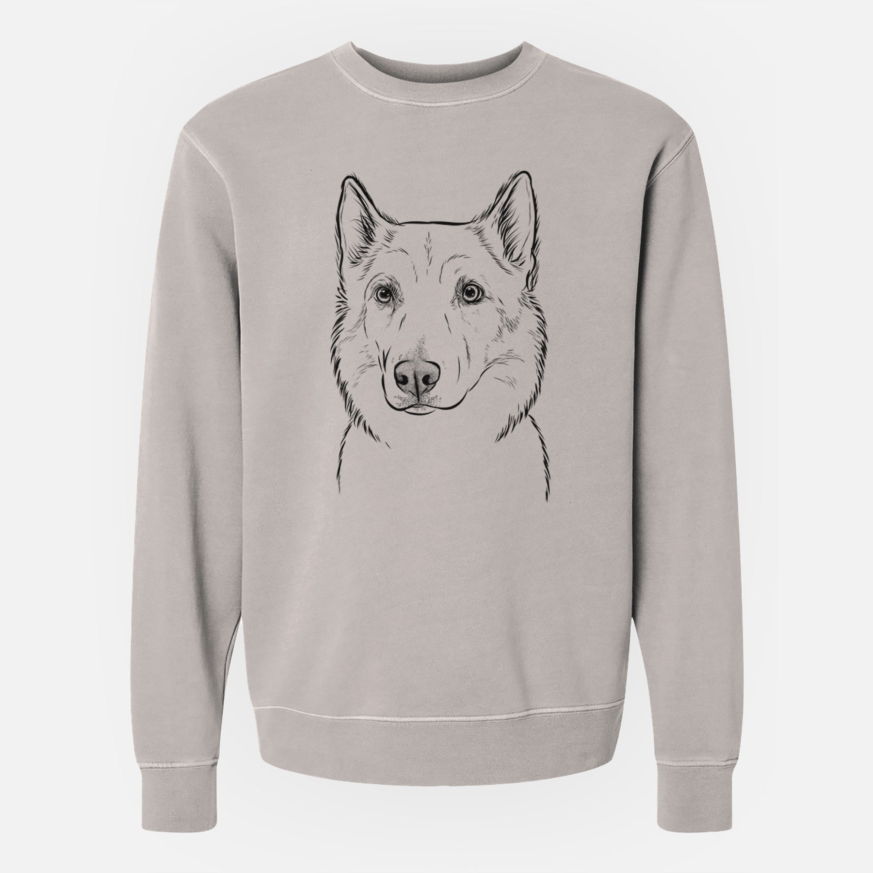 Bare Vox the Siberian Husky - Unisex Pigment Dyed Crew Sweatshirt