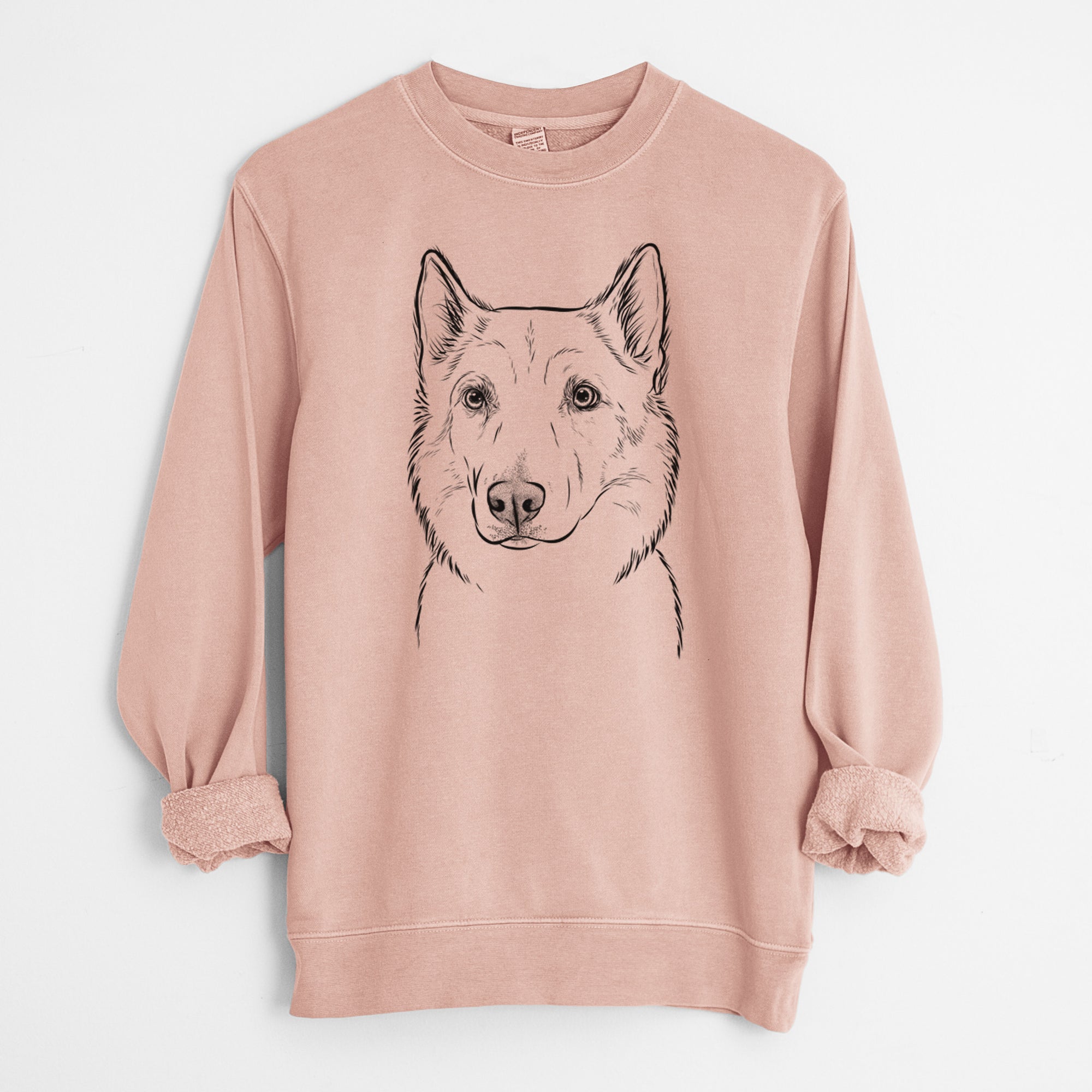 Bare Vox the Siberian Husky - Unisex Pigment Dyed Crew Sweatshirt