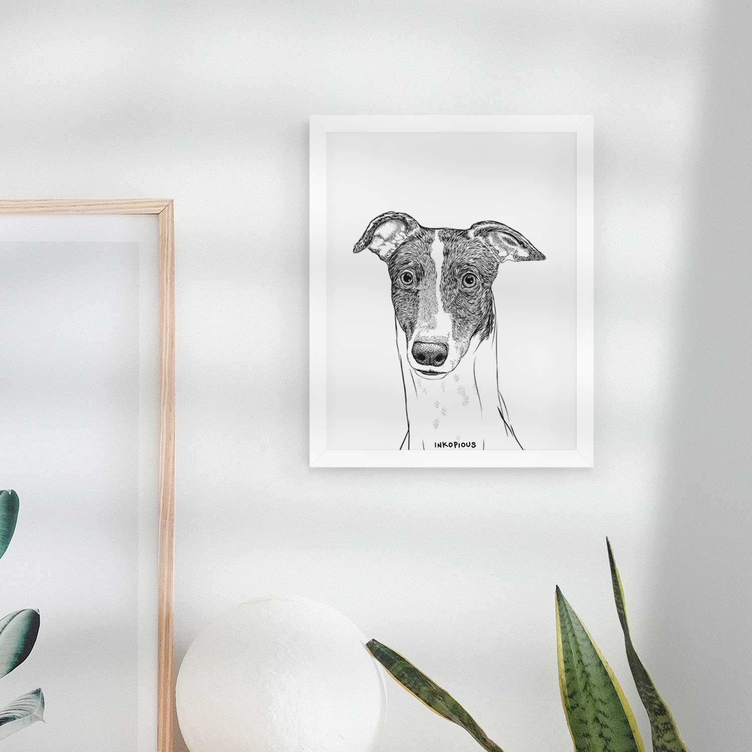 Vyncent the Greyhound Art Print