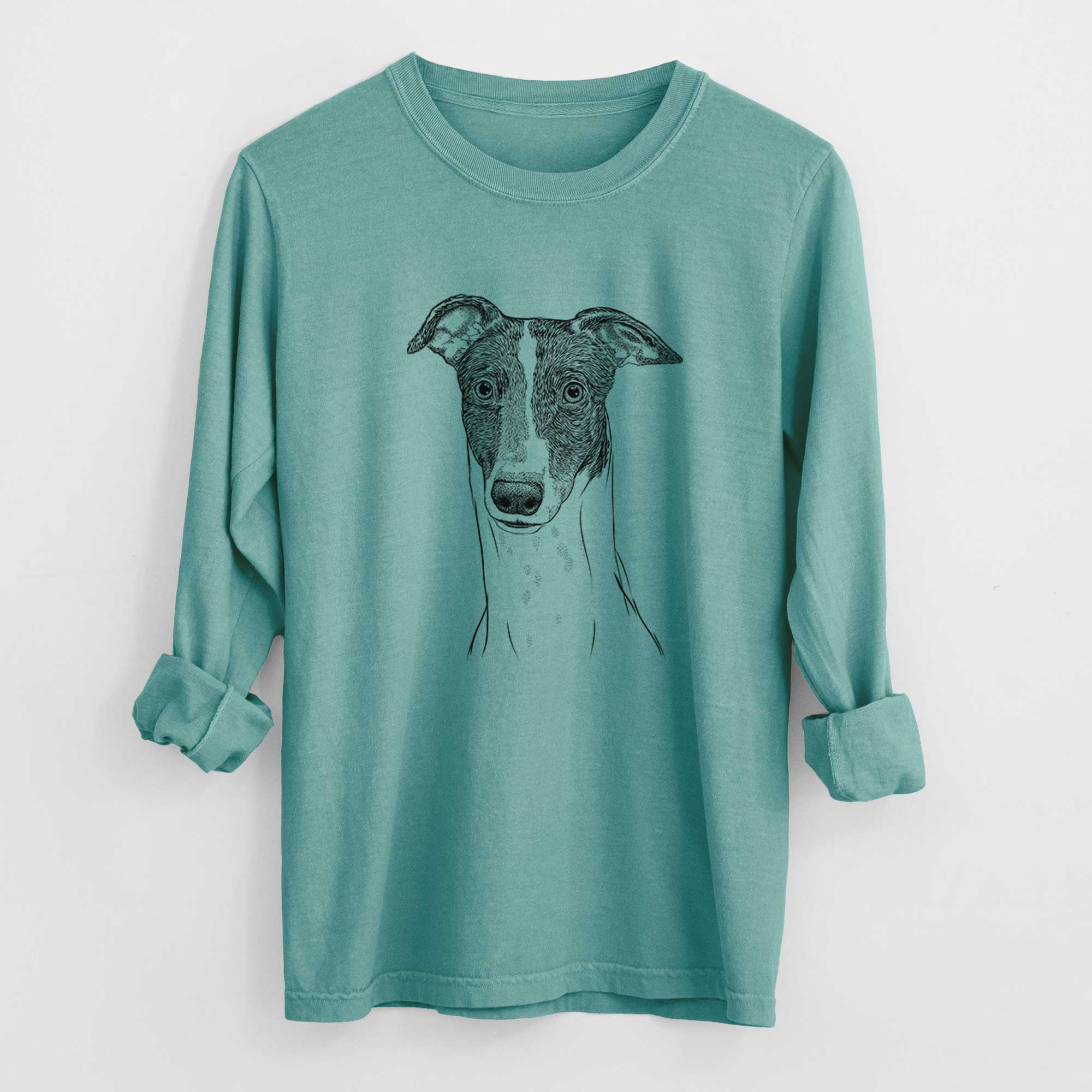 Bare Vyncent the Greyhound - Heavyweight 100% Cotton Long Sleeve