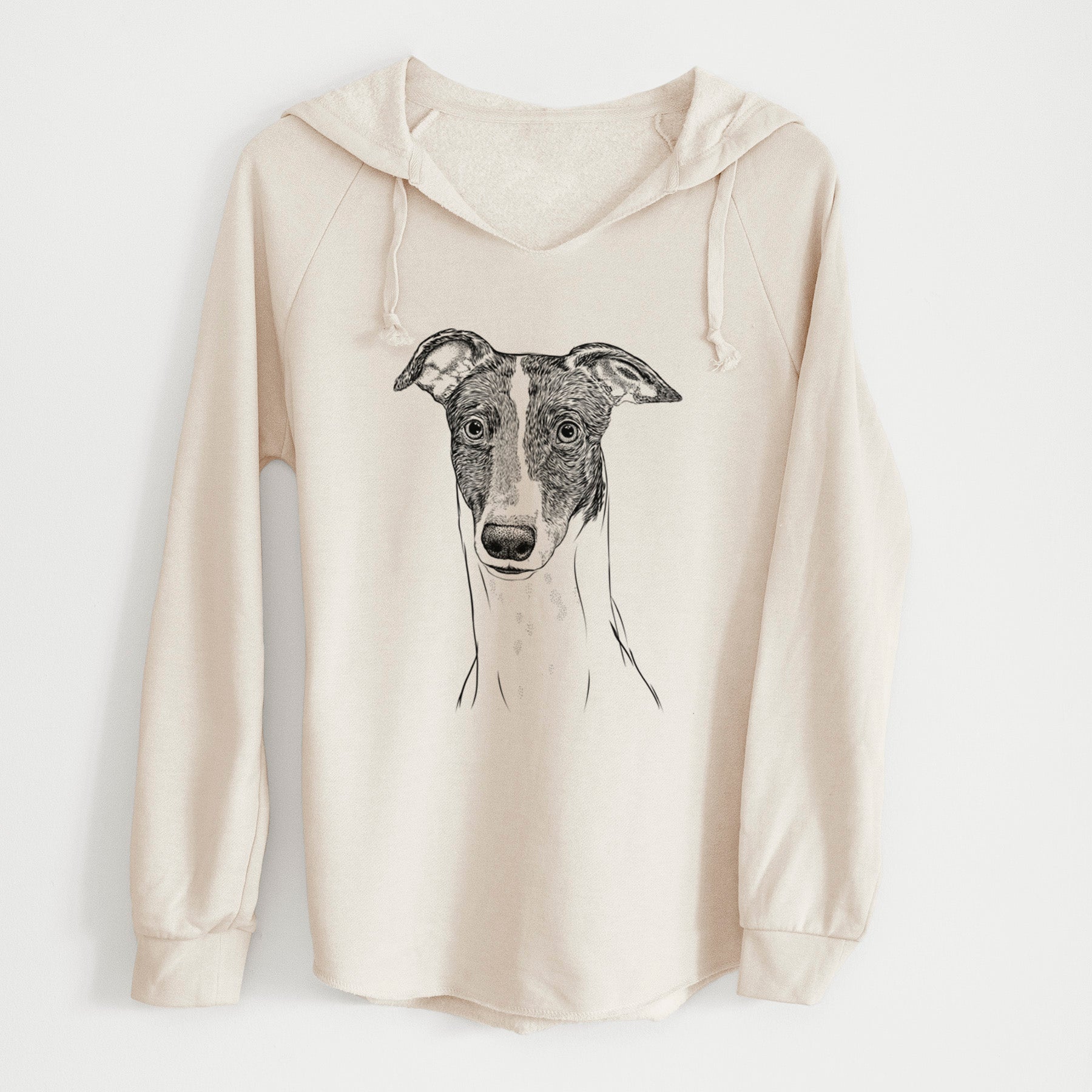 Bare Vyncent the Greyhound - Cali Wave Hooded Sweatshirt