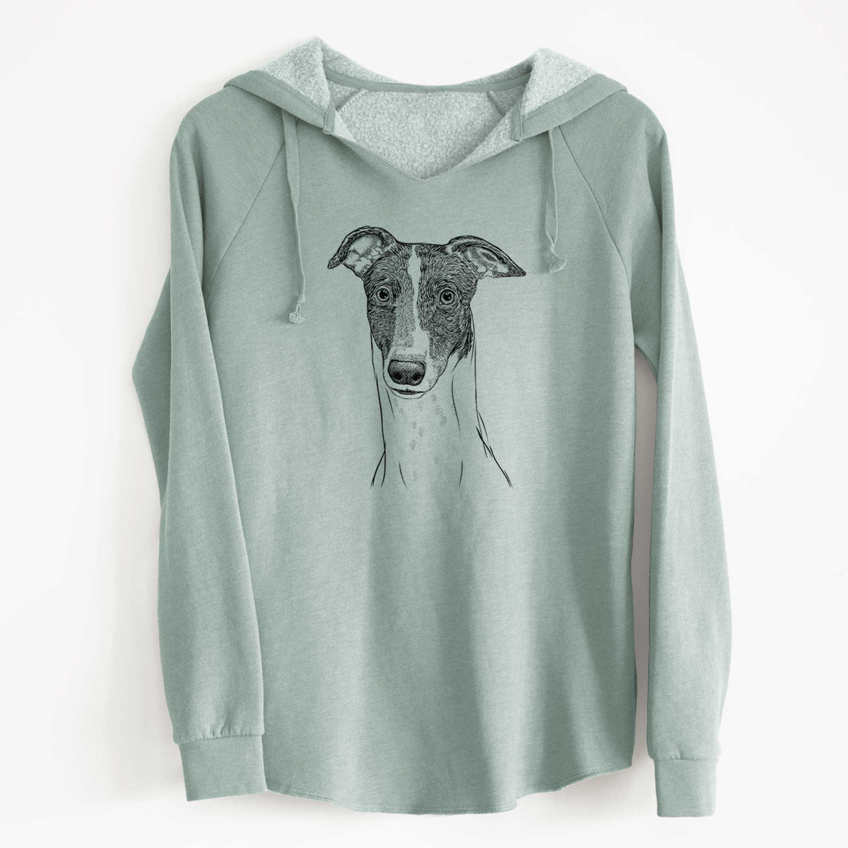 Bare Vyncent the Greyhound - Cali Wave Hooded Sweatshirt