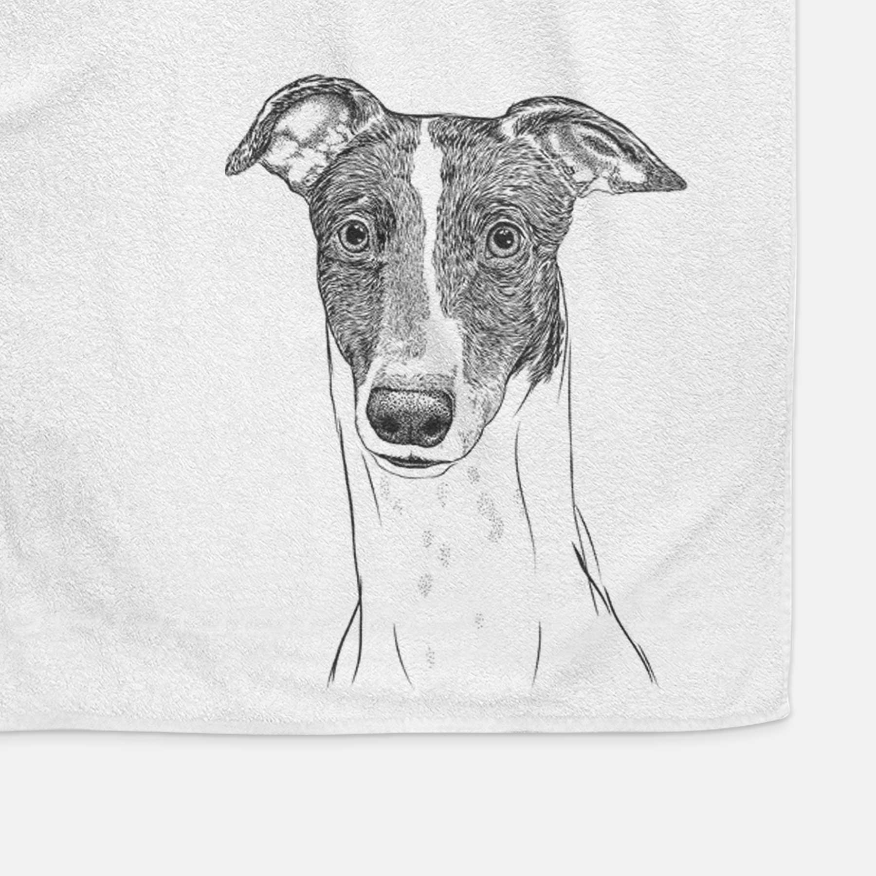 Vyncent the Greyhound Decorative Hand Towel