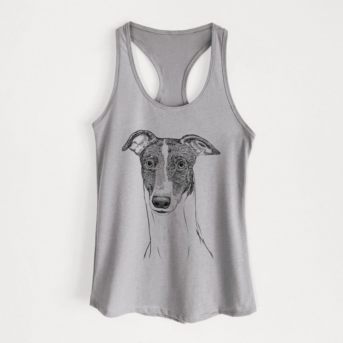 Vyncent the Greyhound - Women&#39;s Racerback Tanktop