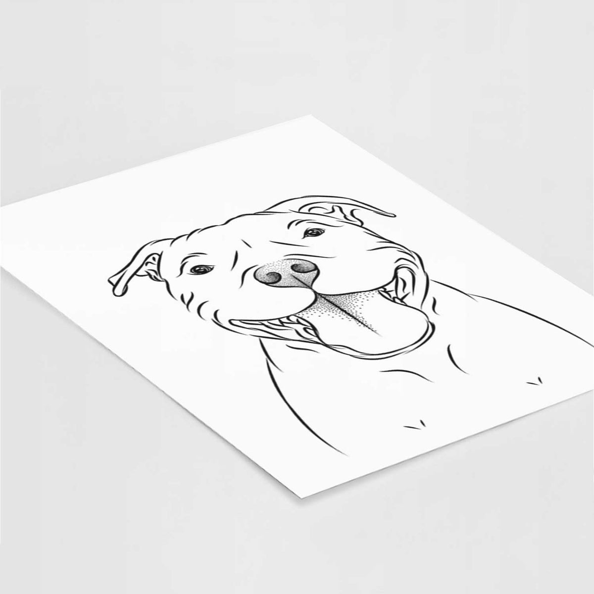 Wafer the American Staffordshire Terrier Art Print