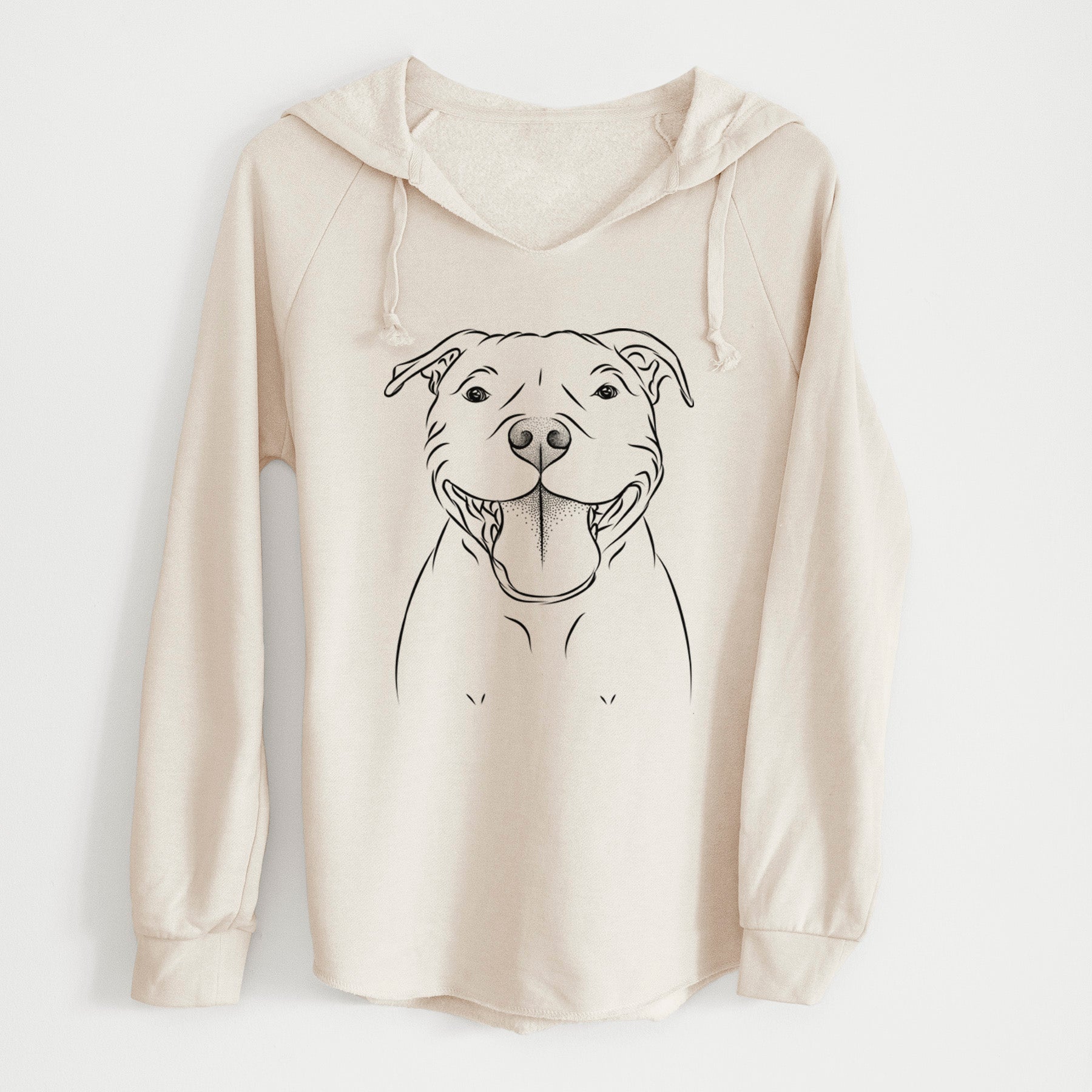 Bare Wafer the Staffordshire Bull Terrier - Cali Wave Hooded Sweatshirt