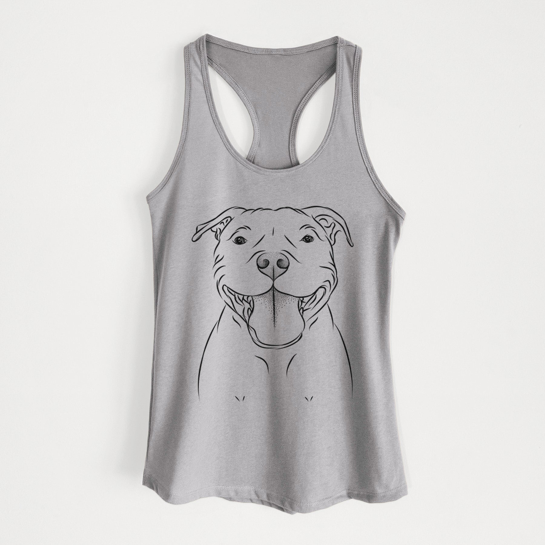 Wafer the Staffordshire Bull Terrier - Women's Racerback Tanktop