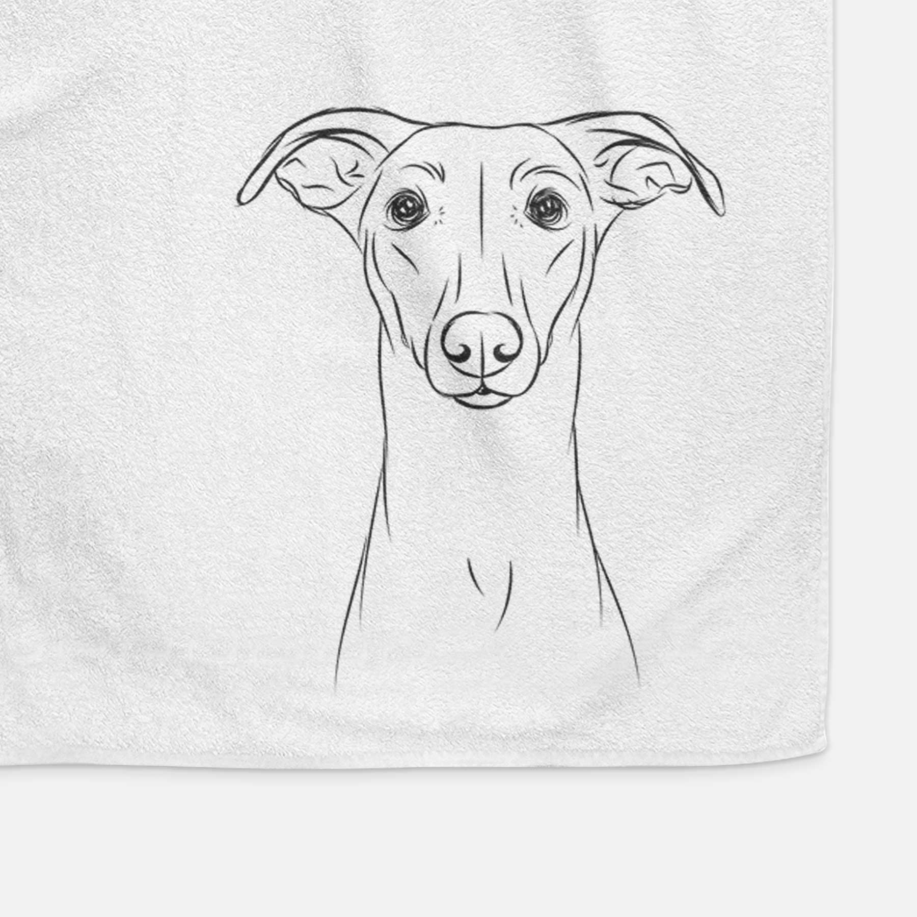 Wallace the Whippet Decorative Hand Towel