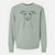 Bare Wallace the Whippet - Unisex Pigment Dyed Crew Sweatshirt