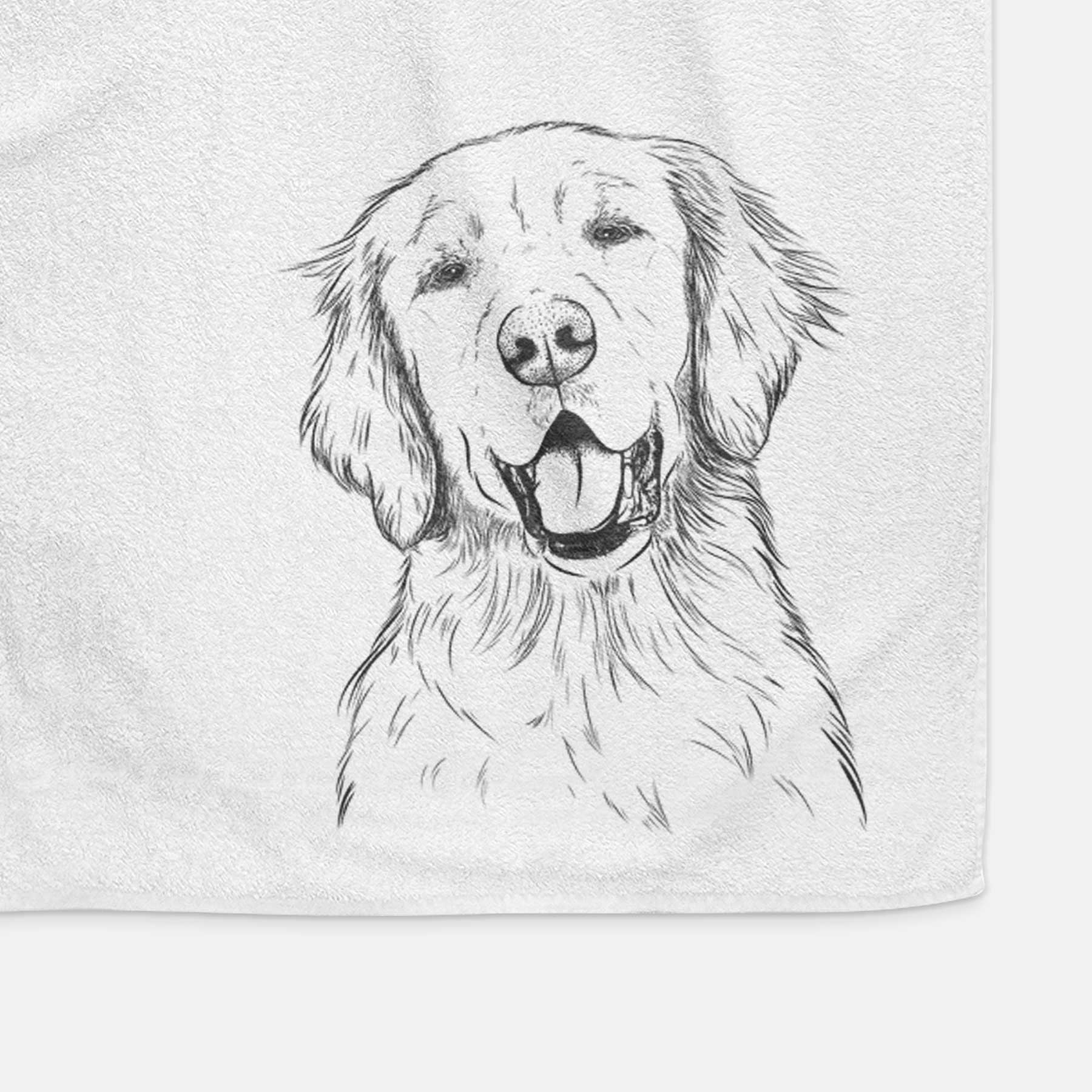 Wallace the Golden Retriever Decorative Hand Towel