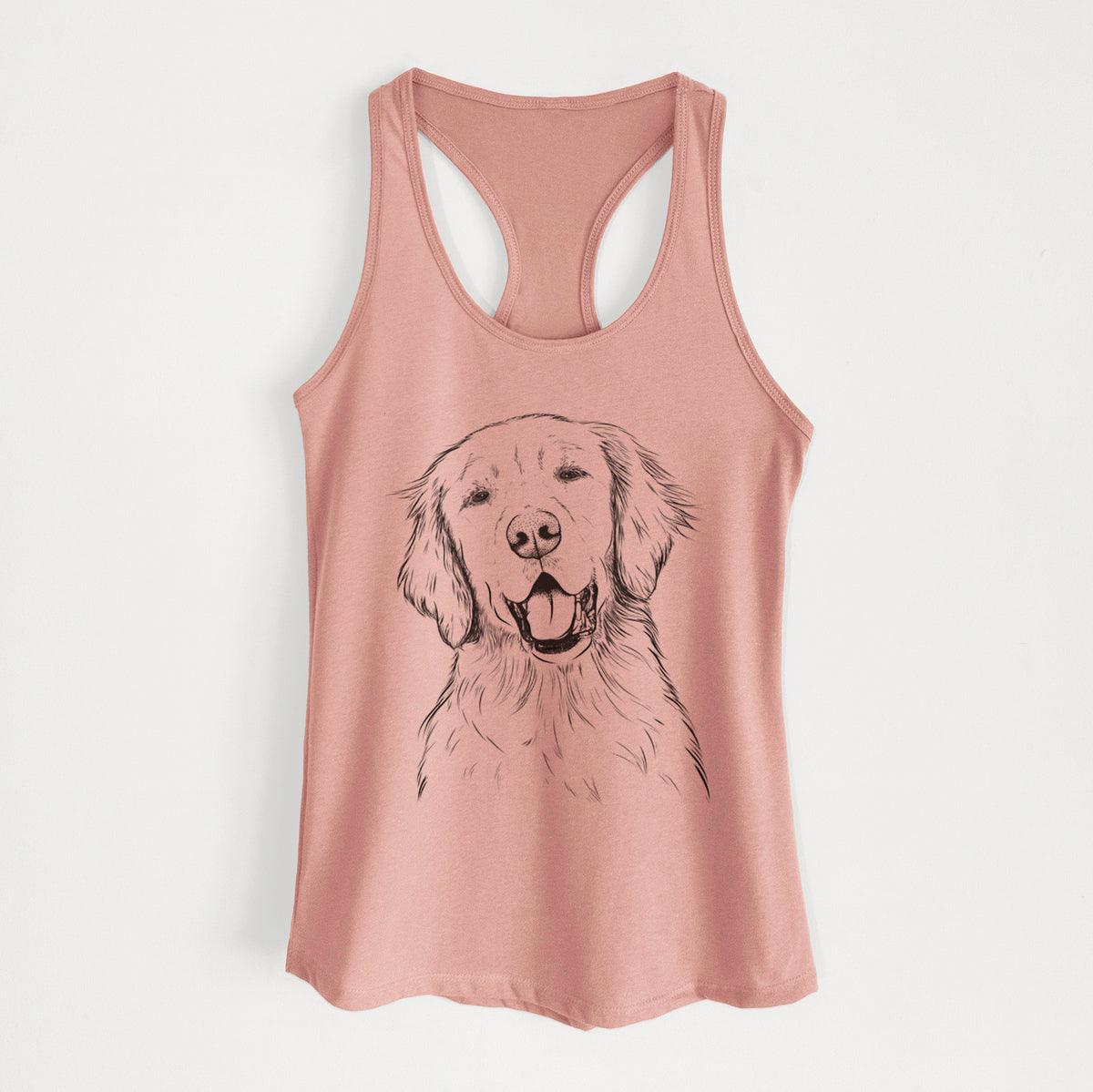 Wallace the Golden Retriever - Women's Racerback Tanktop
