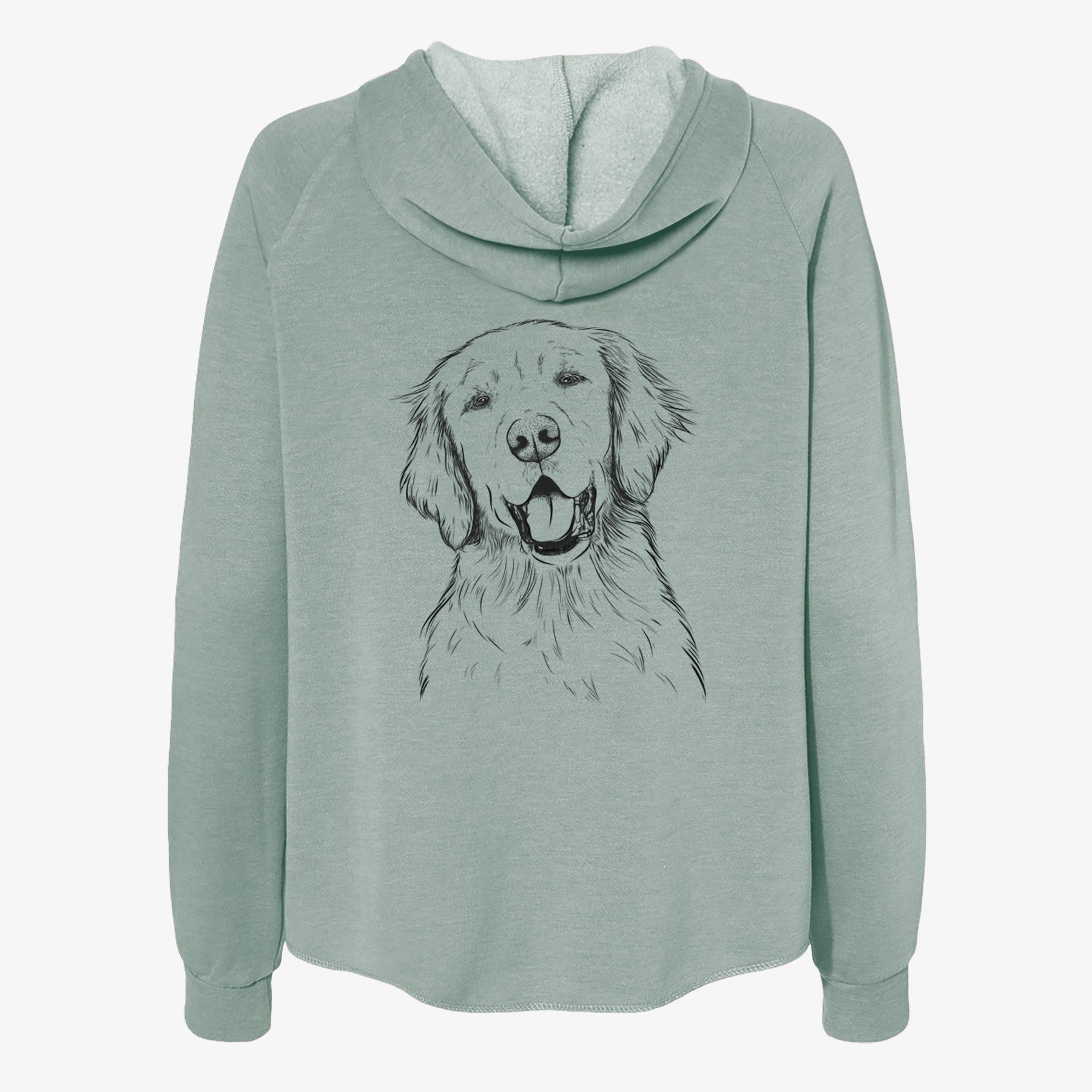 Wallace the Golden Retriever - Women's Cali Wave Zip-Up Sweatshirt