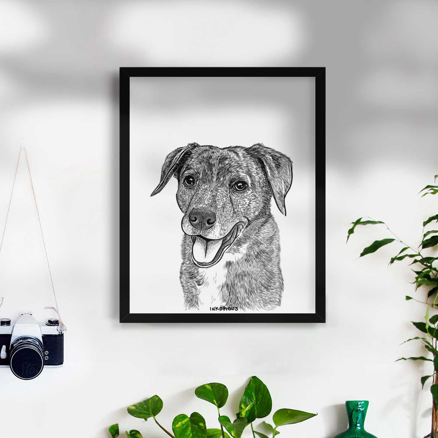 Wally the Mixed Breed Art Print