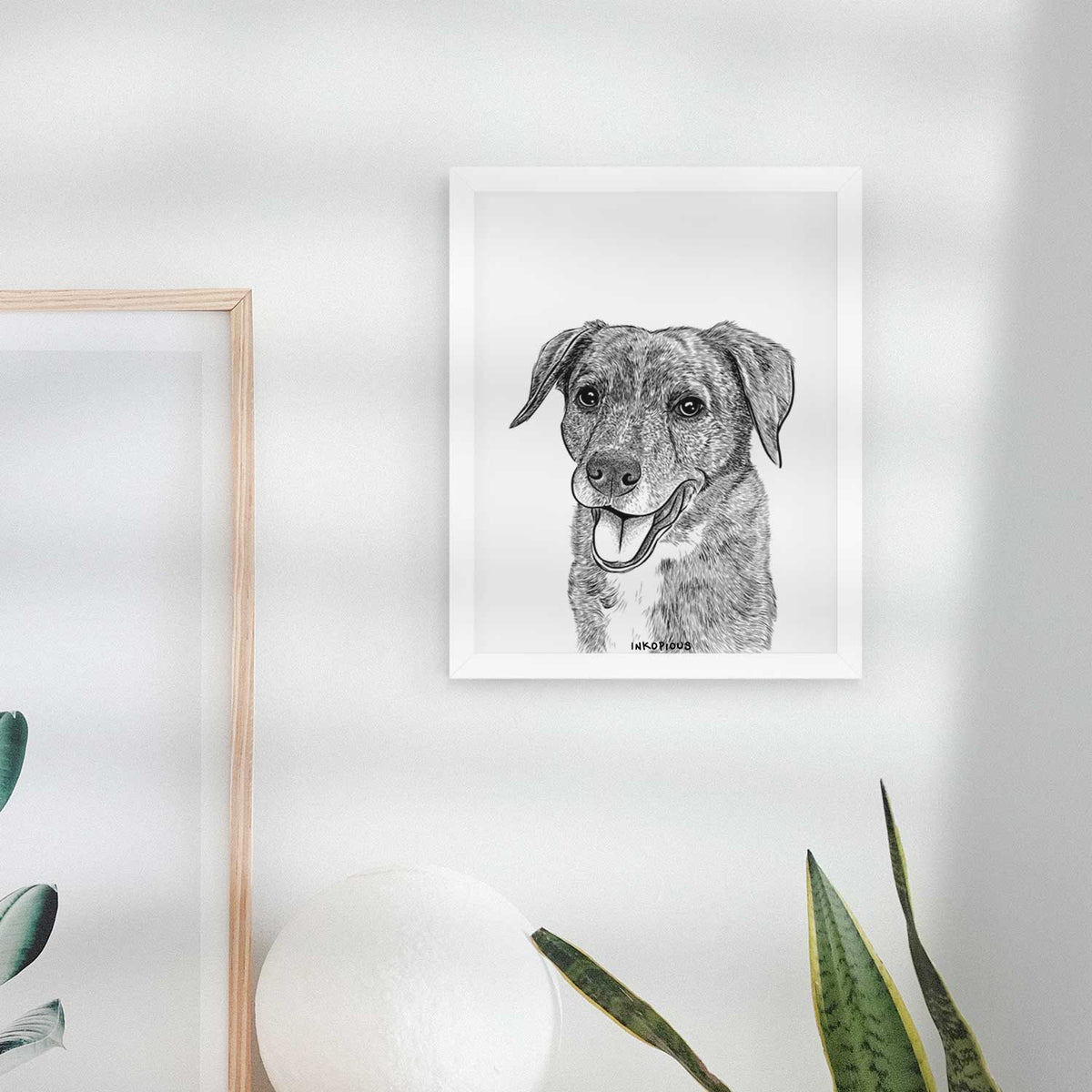 Wally the Mixed Breed Art Print