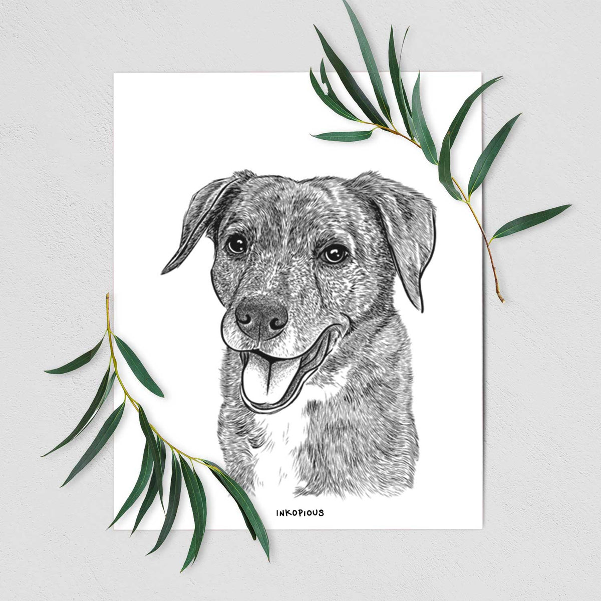Wally the Mixed Breed Art Print