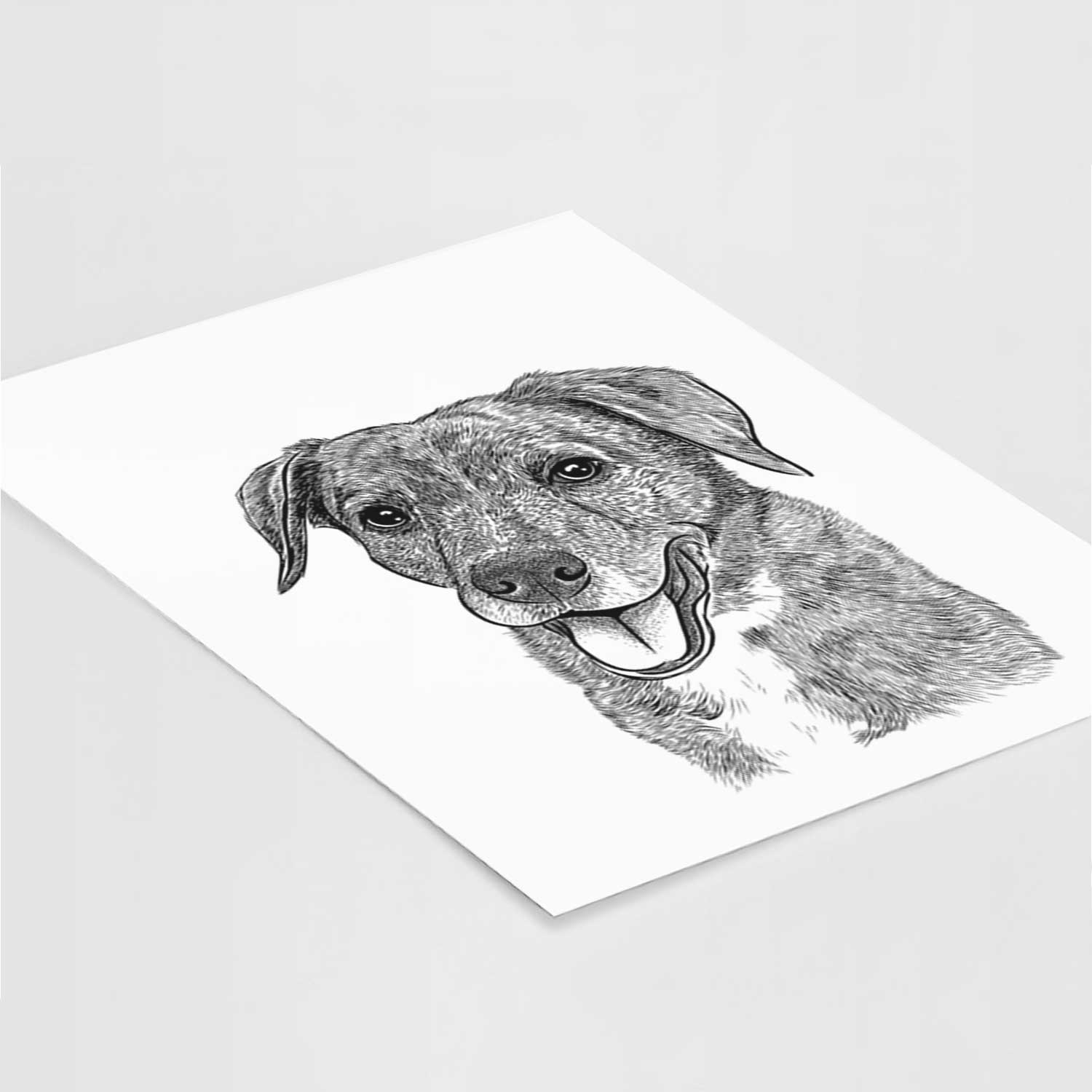 Wally the Mixed Breed Art Print