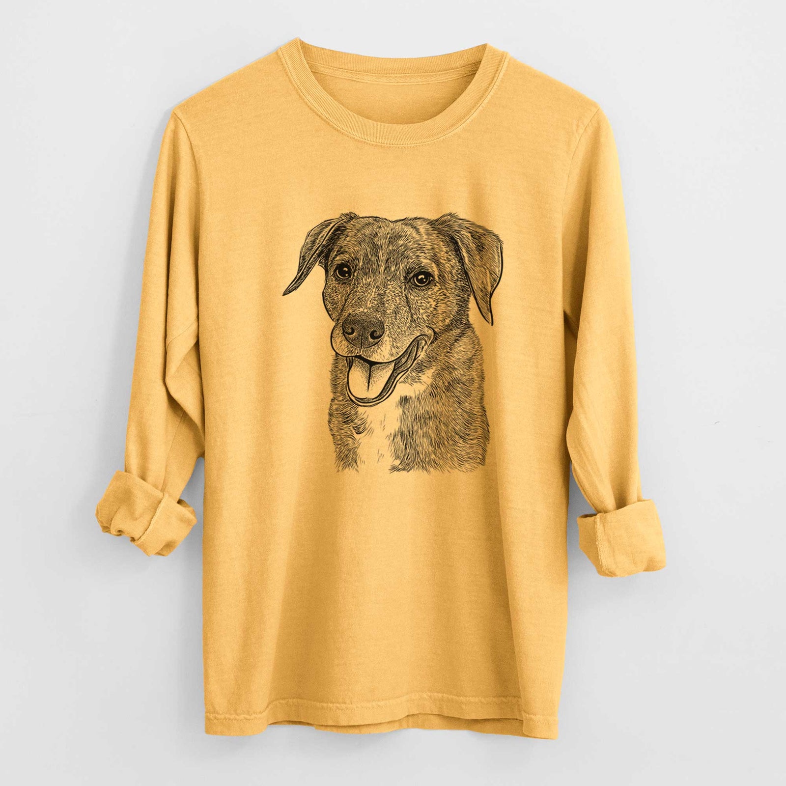 Bare Wally the Mixed Breed - Heavyweight 100% Cotton Long Sleeve