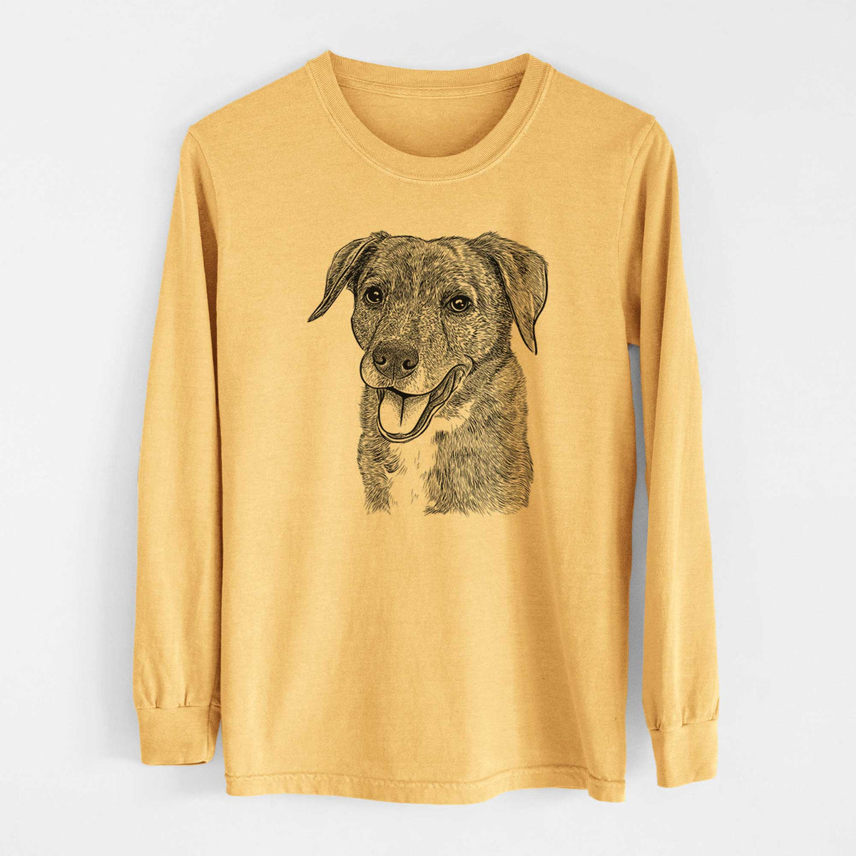 Bare Wally the Mixed Breed - Heavyweight 100% Cotton Long Sleeve