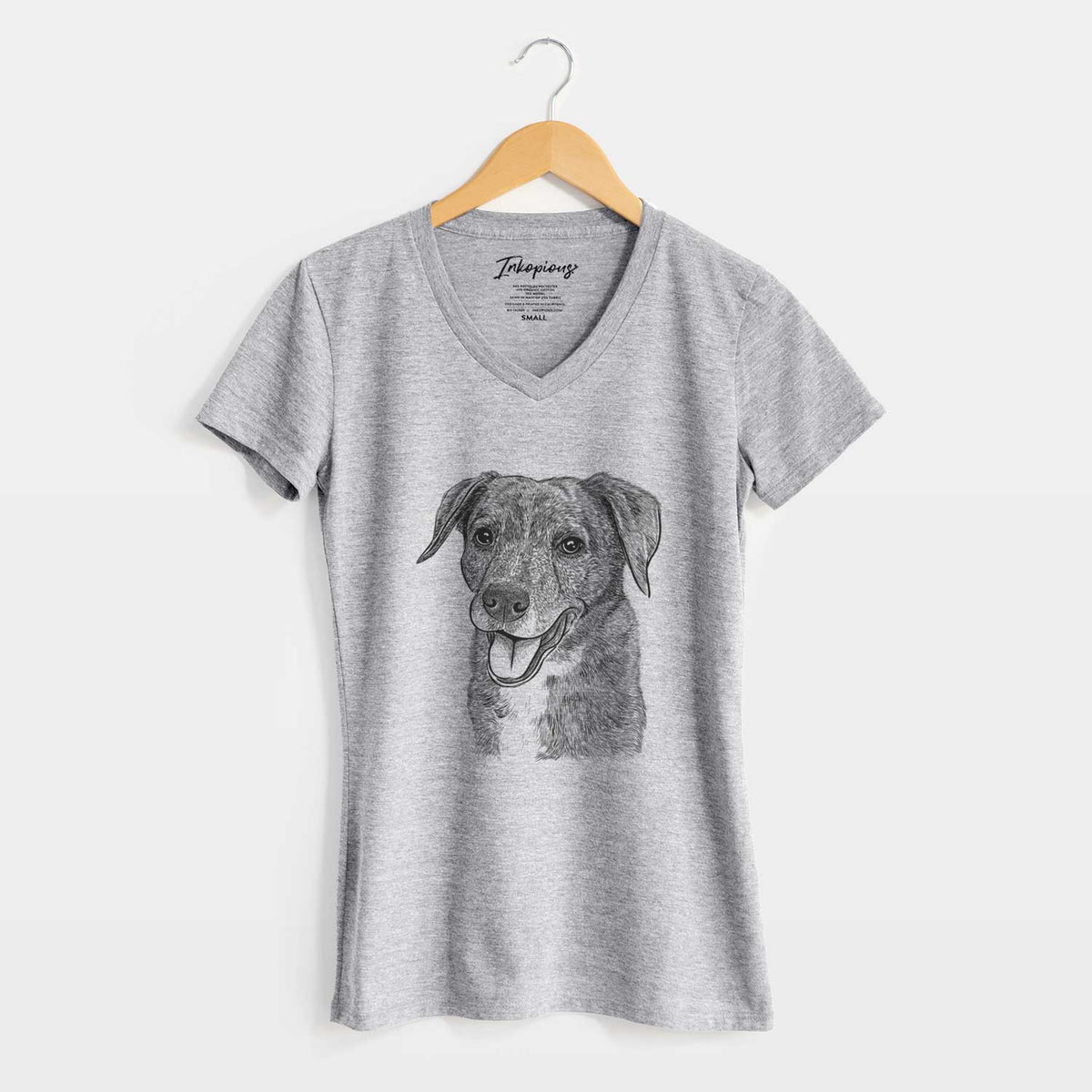 Bare Wally the Mixed Breed - Women's V-neck Shirt