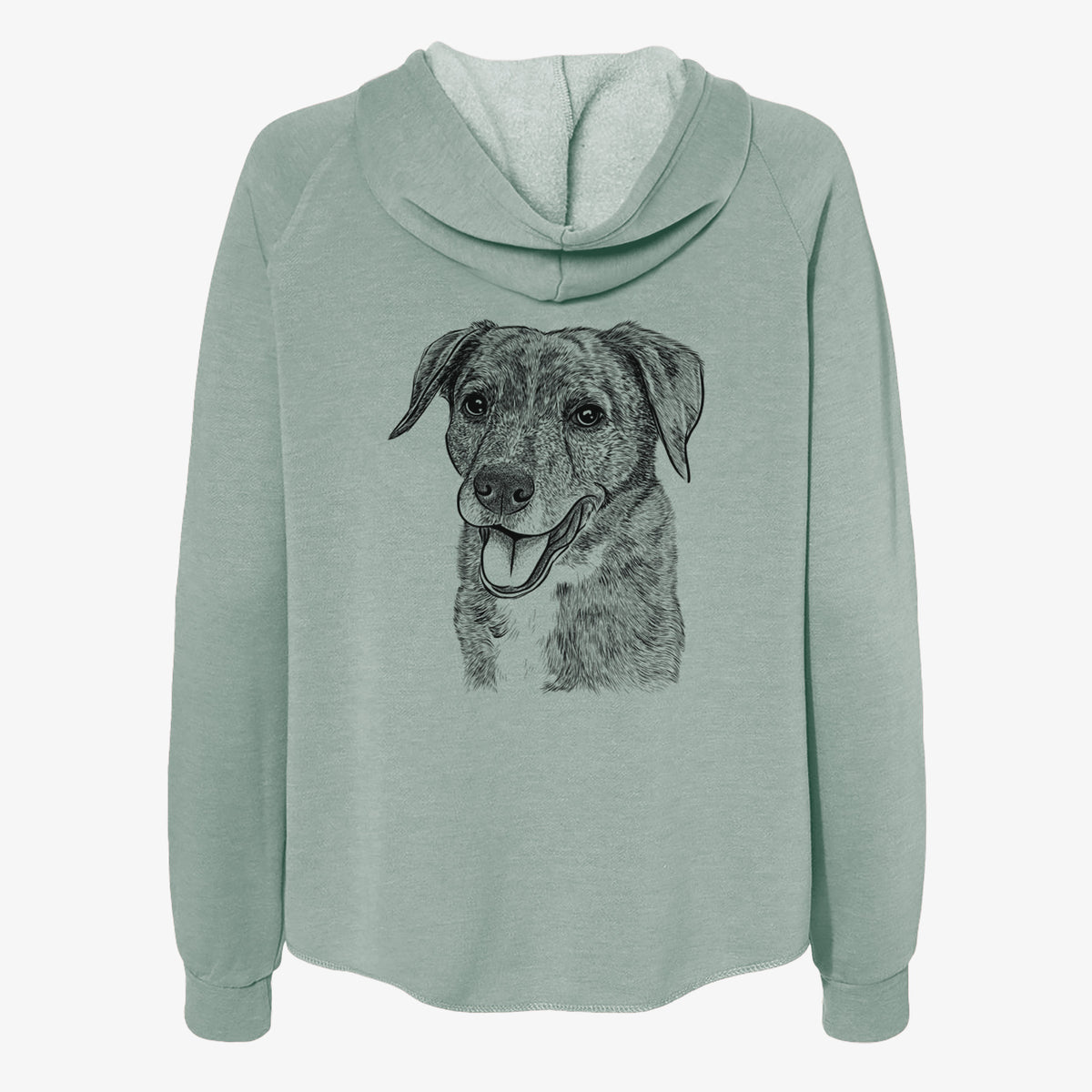 Wally the Mixed Breed - Women's Cali Wave Zip-Up Sweatshirt