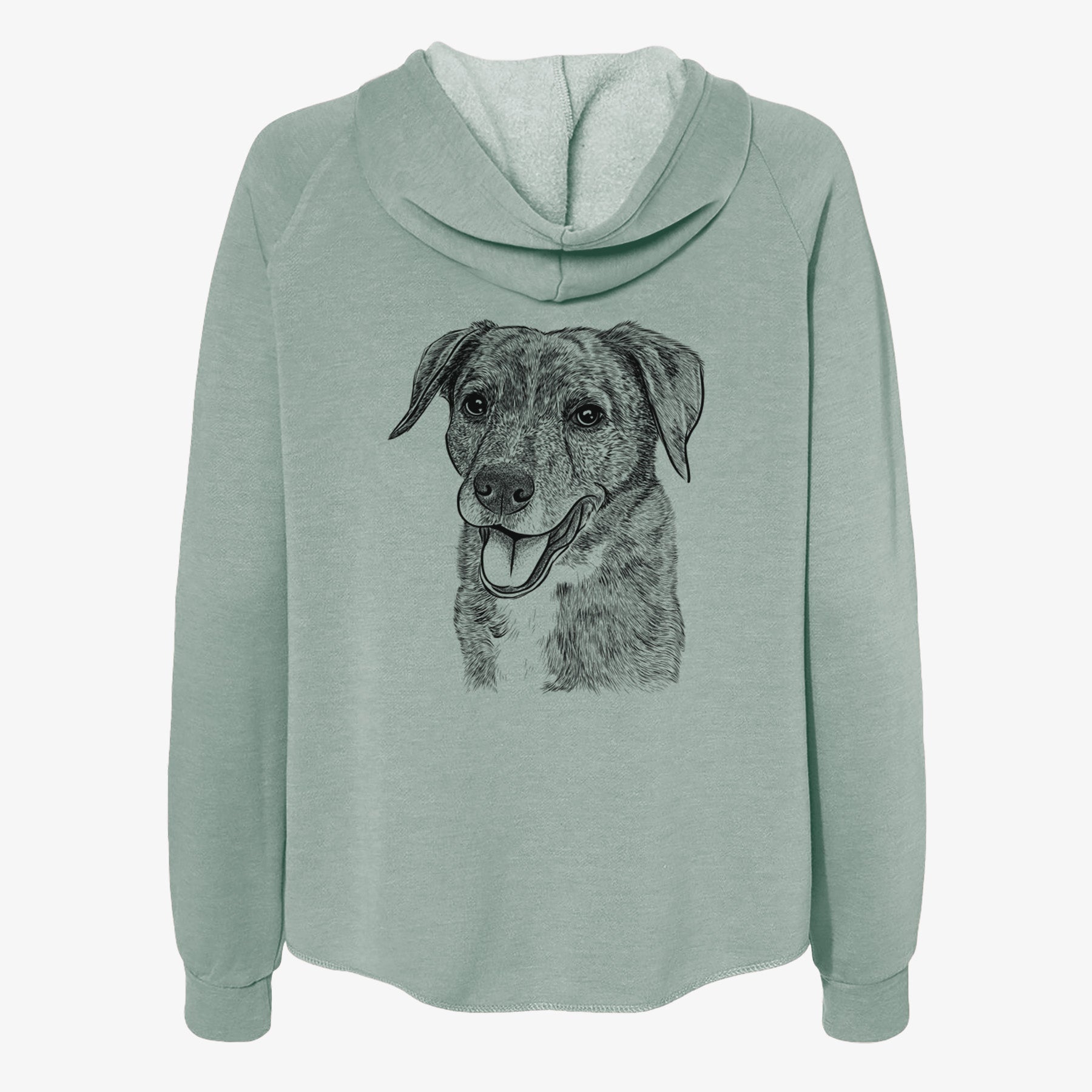 Wally the Mixed Breed - Women's Cali Wave Zip-Up Sweatshirt