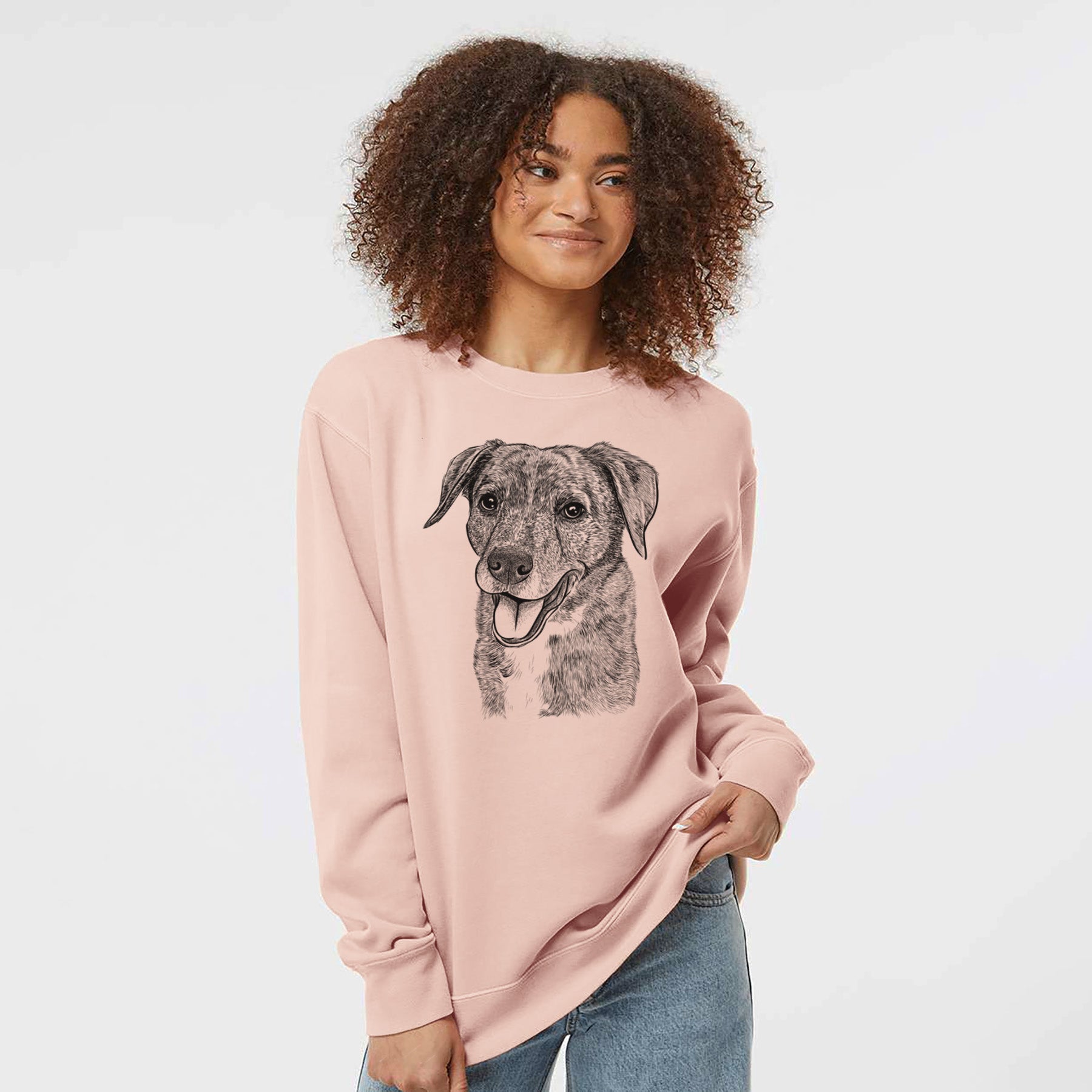 Bare Wally the Mixed Breed - Unisex Pigment Dyed Crew Sweatshirt