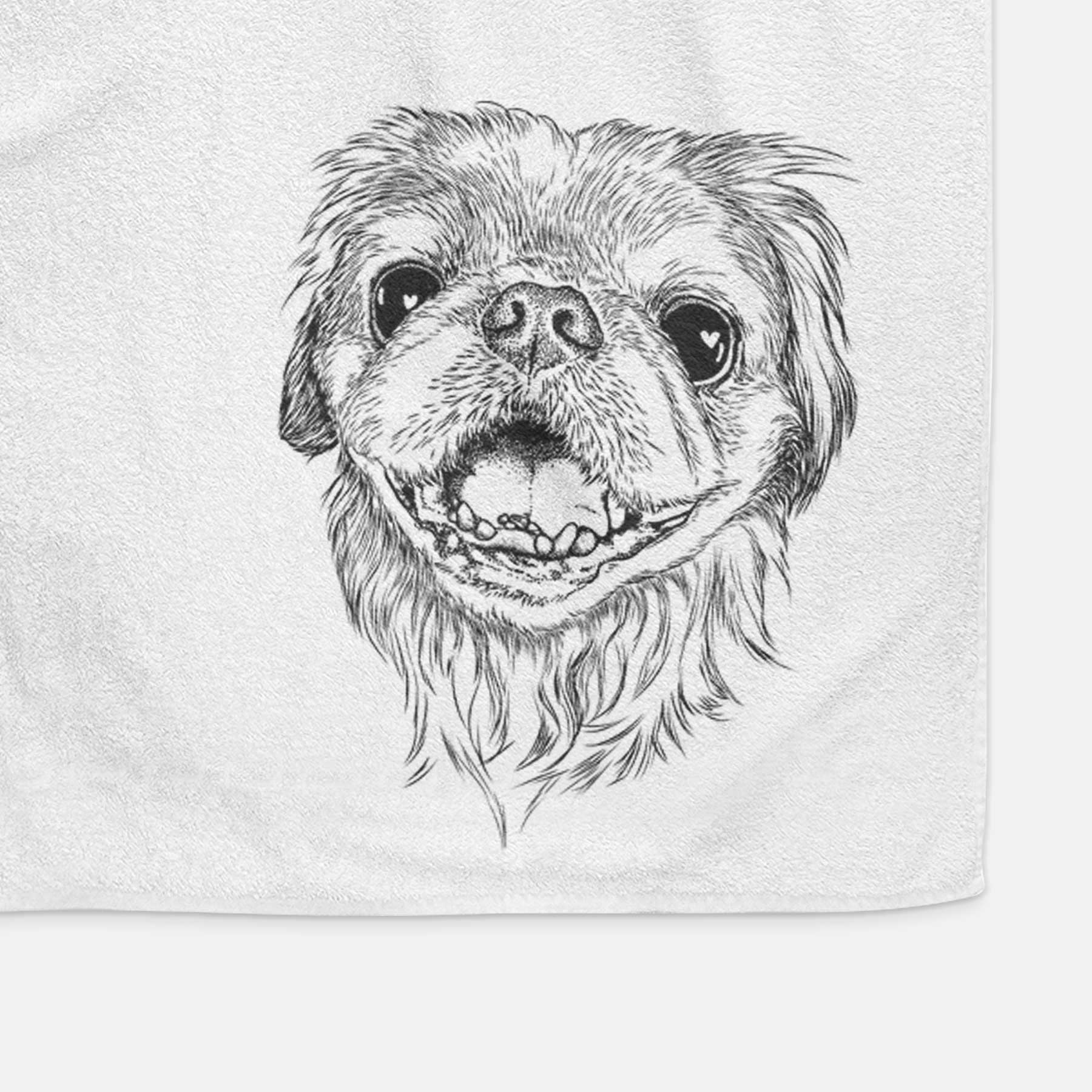 Wally the Pekingese Decorative Hand Towel