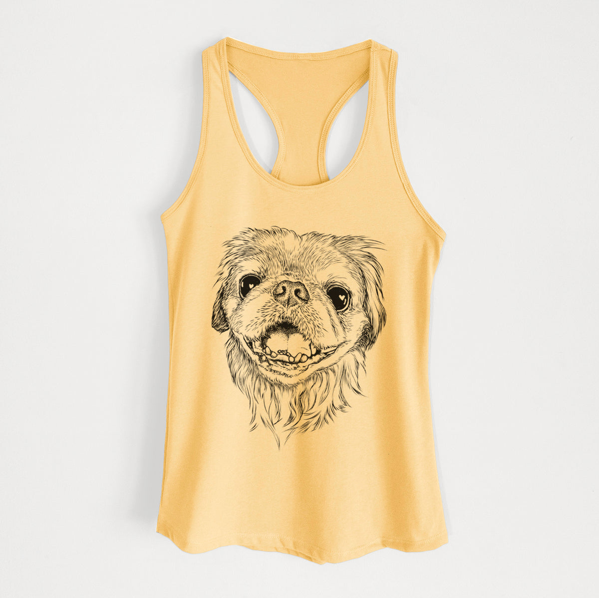 Wally the Pekingese - Women's Racerback Tanktop
