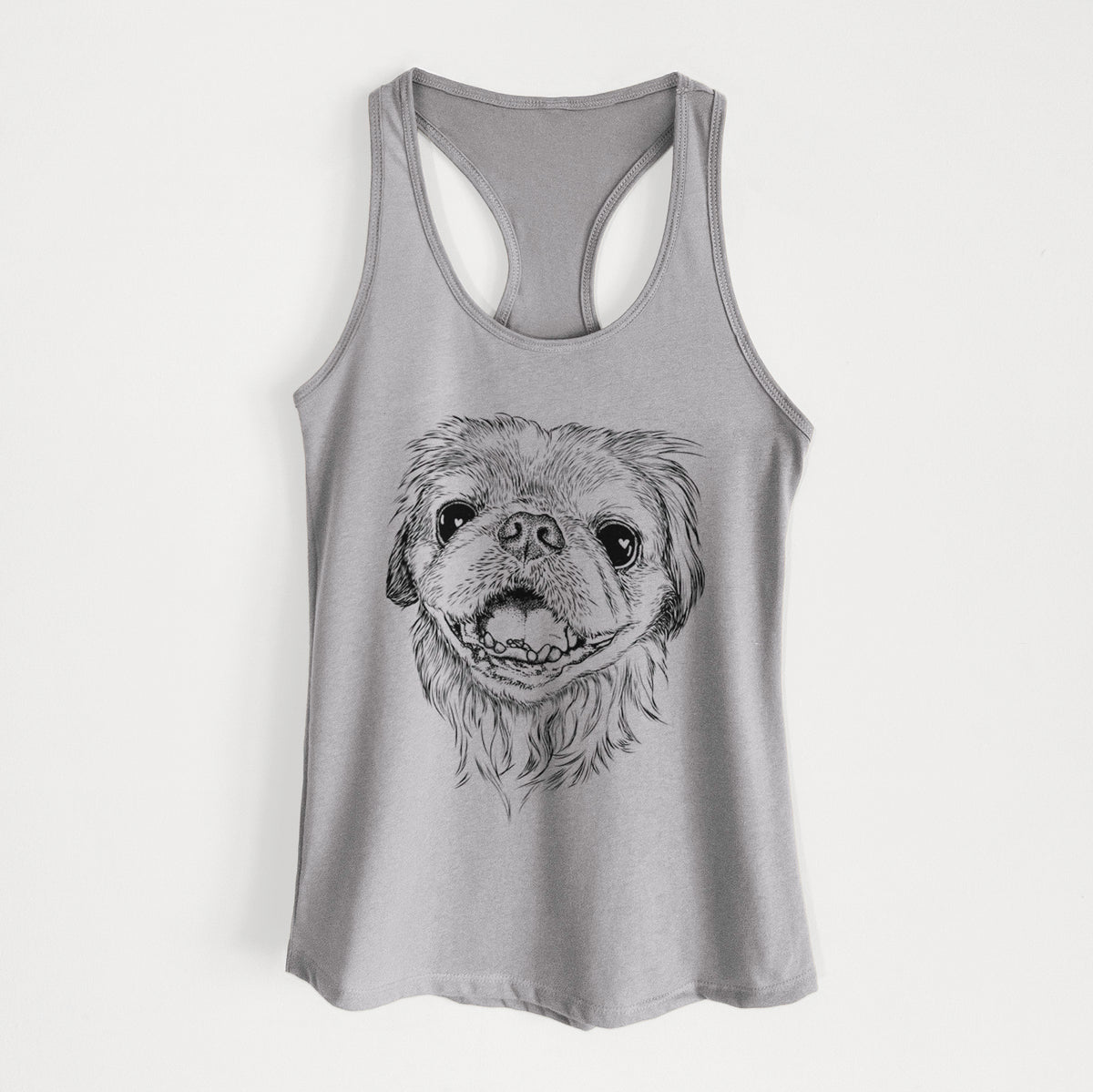 Wally the Pekingese - Women&#39;s Racerback Tanktop