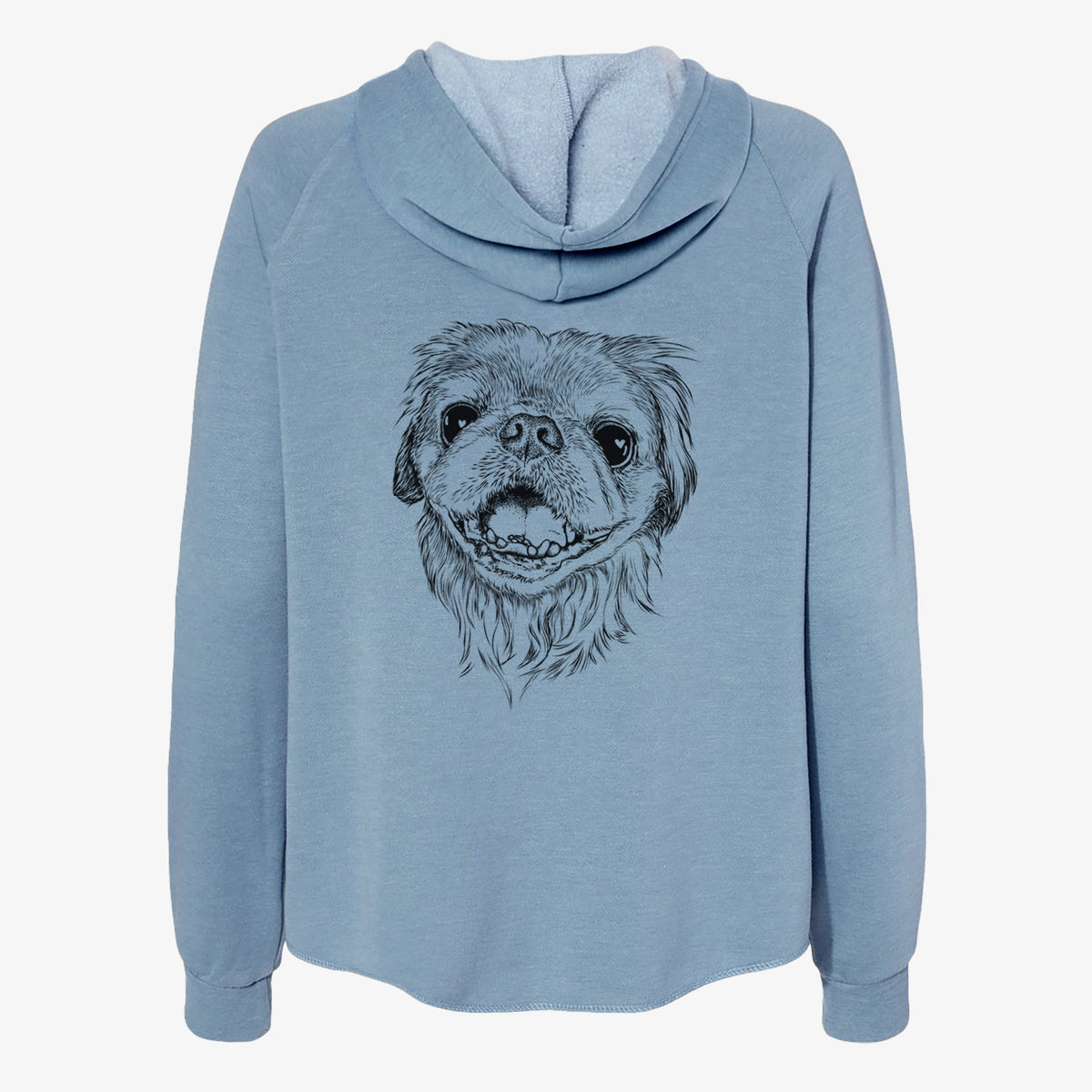 Wally the Pekingese - Women's Cali Wave Zip-Up Sweatshirt