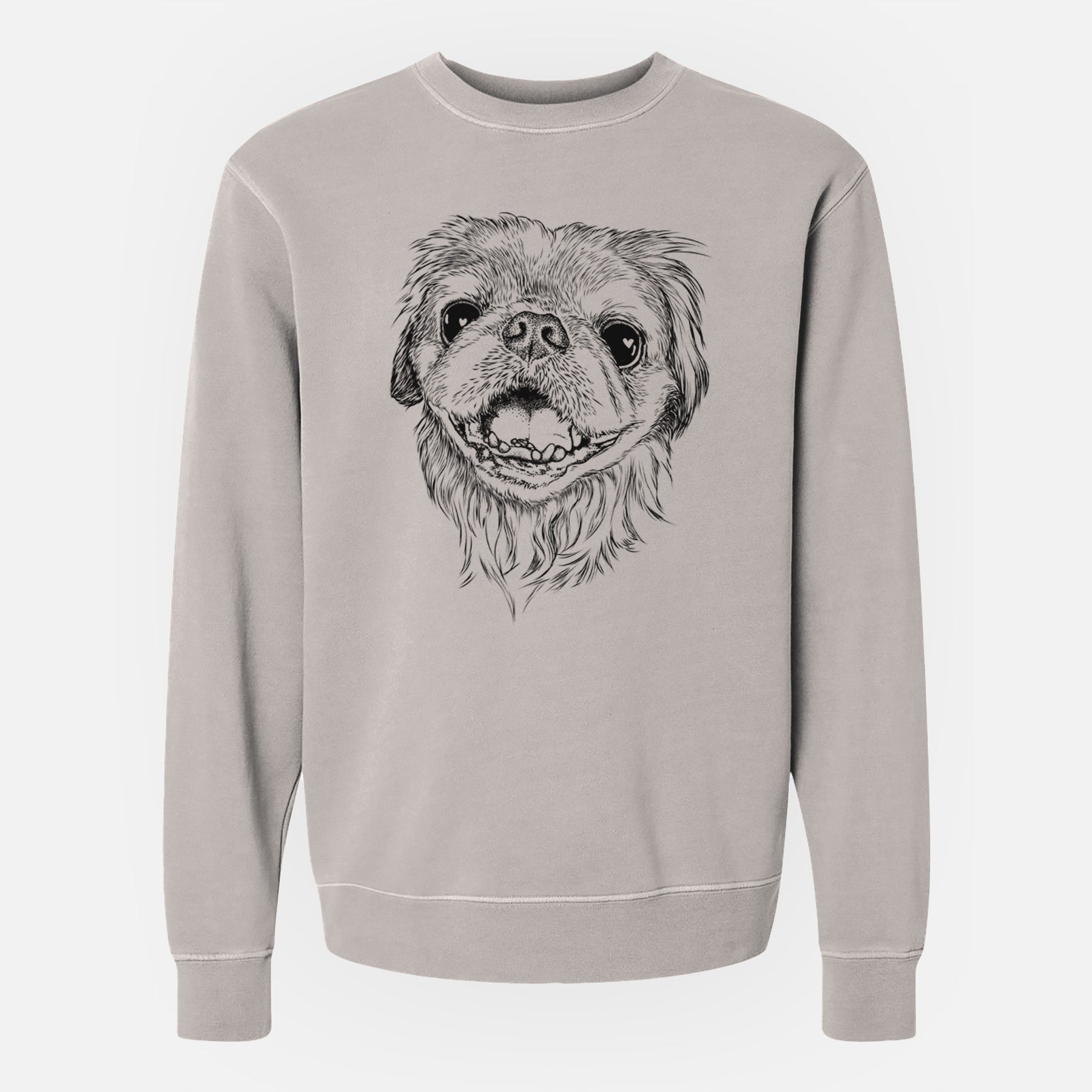 Bare Wally the Pekingese - Unisex Pigment Dyed Crew Sweatshirt