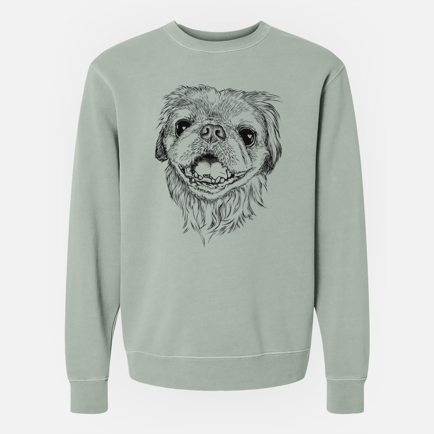 Bare Wally the Pekingese - Unisex Pigment Dyed Crew Sweatshirt