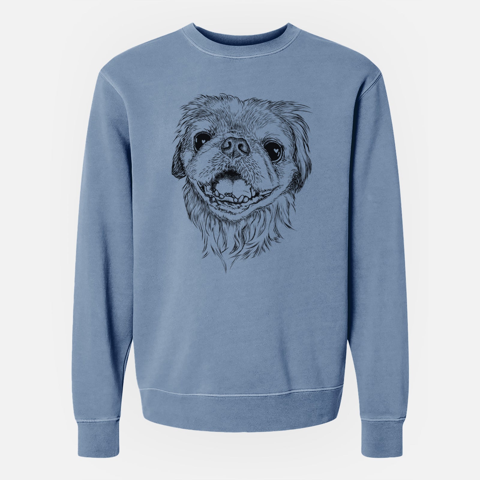 Bare Wally the Pekingese - Unisex Pigment Dyed Crew Sweatshirt