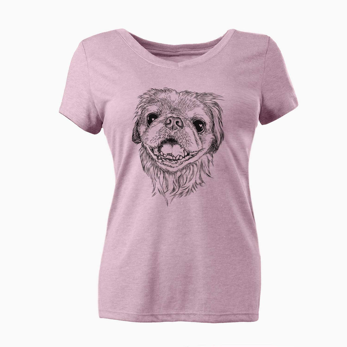 Bare Wally the Pekingese - Women's V-neck Shirt