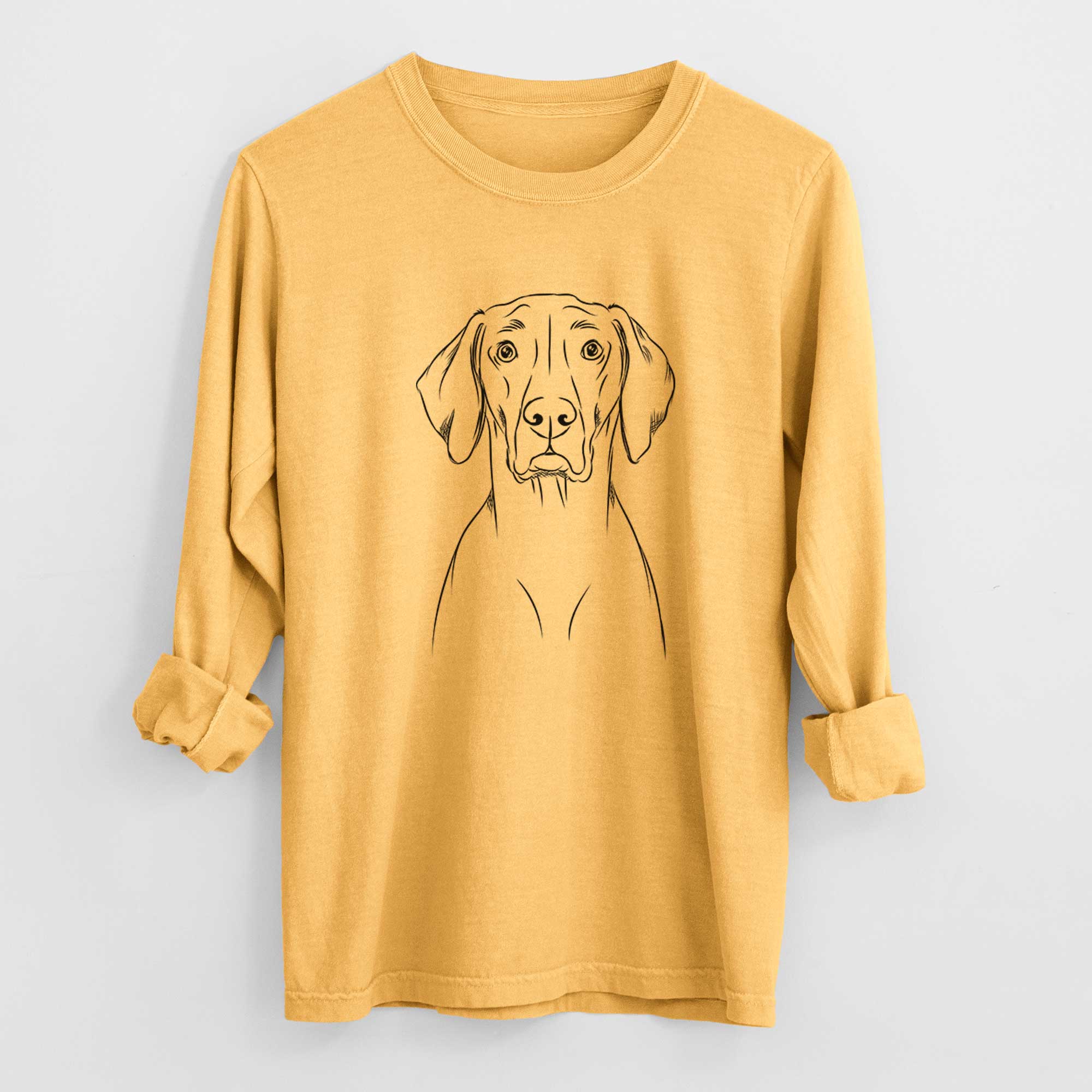 Bare Walter the Weimaraner - Heavyweight 100% Cotton Long Sleeve