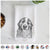 Walter the Bernese Mountain Dog Mix Decorative Hand Towel