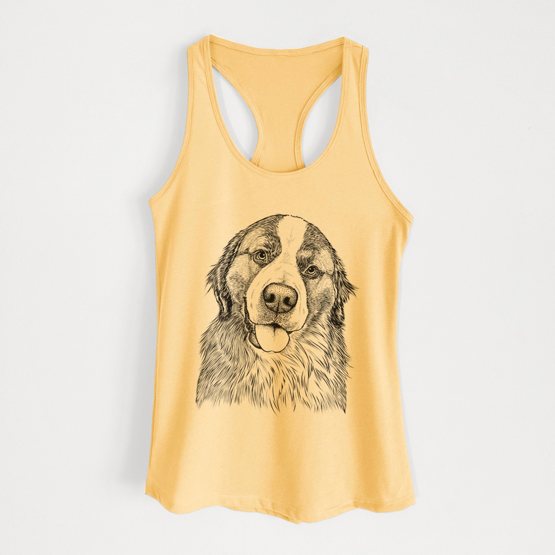 Walter the Bernese Mountain Dog Mix - Women's Racerback Tanktop