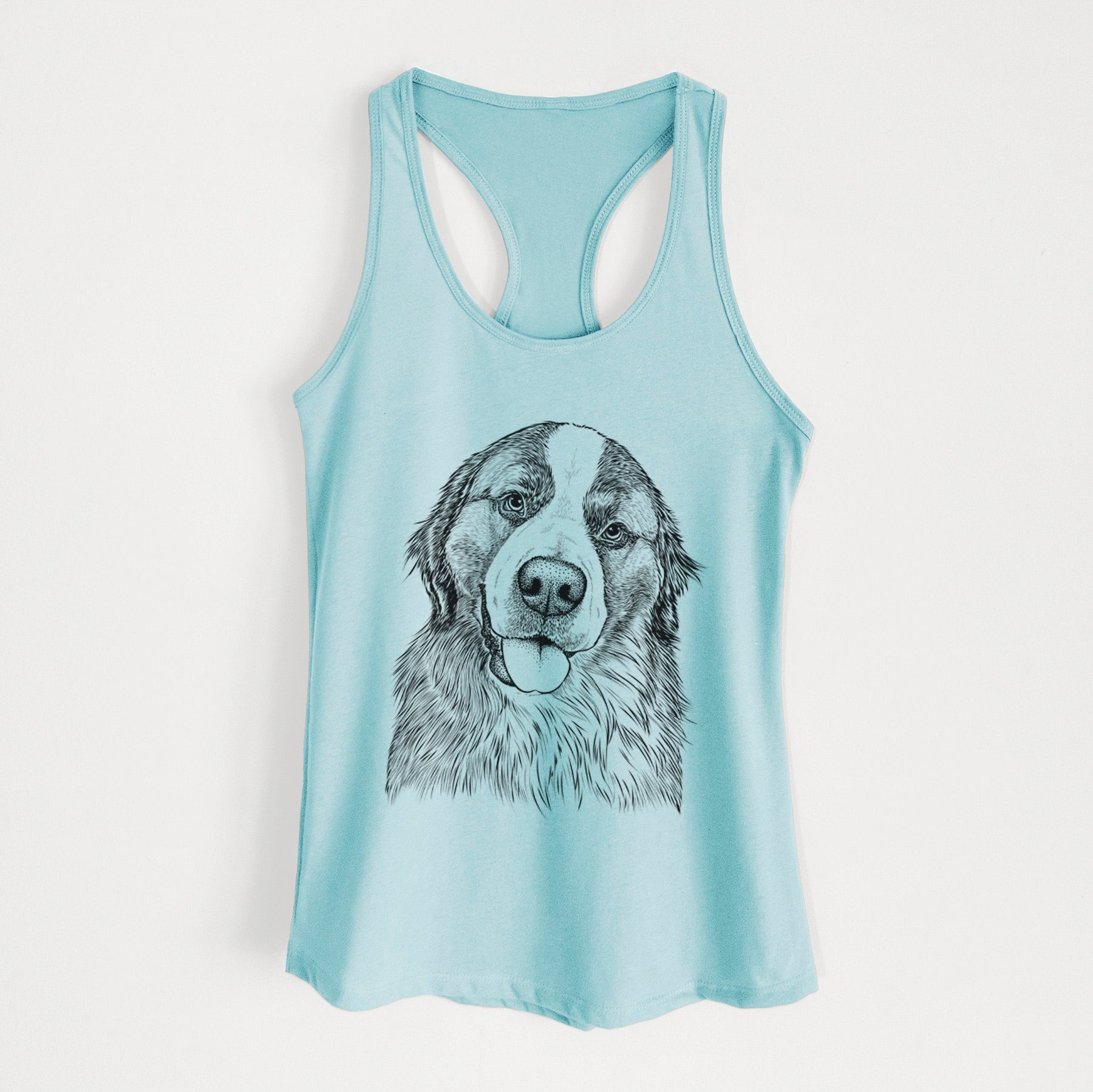 Walter the Bernese Mountain Dog Mix - Women's Racerback Tanktop