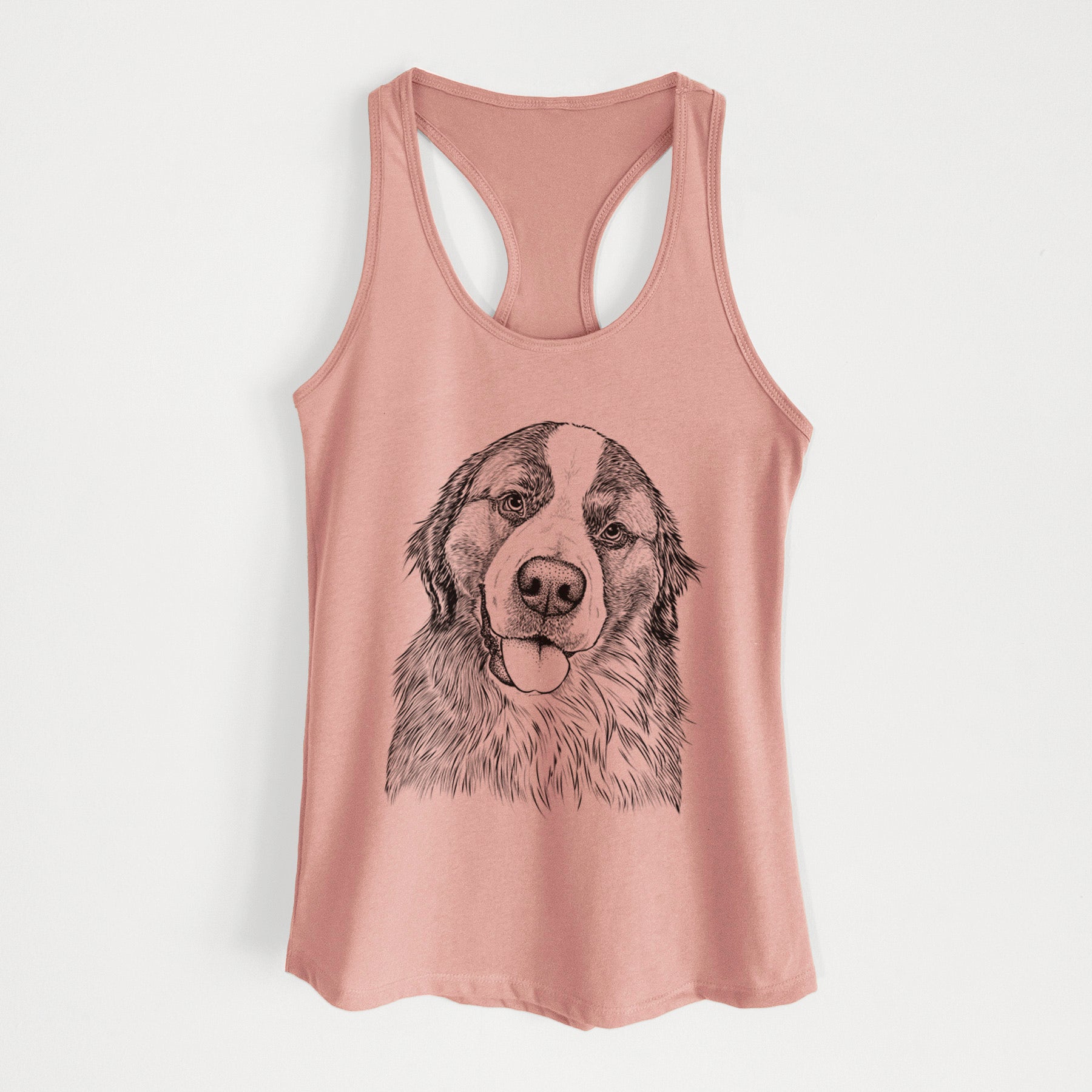 Walter the Bernese Mountain Dog Mix - Women's Racerback Tanktop