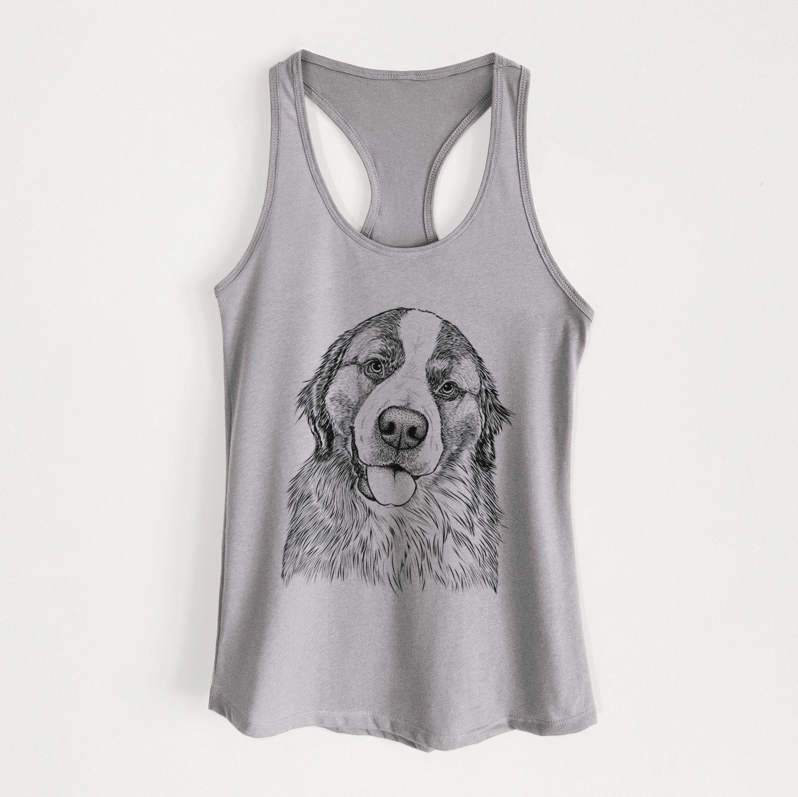 Walter the Bernese Mountain Dog Mix - Women's Racerback Tanktop