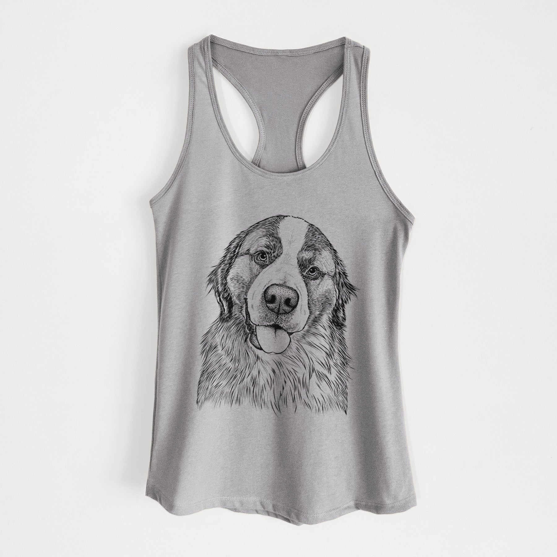 Walter the Bernese Mountain Dog Mix - Women's Racerback Tanktop