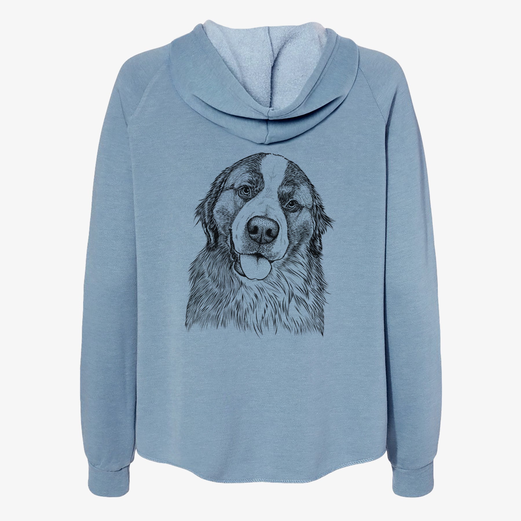 Walter the Bernese Mountain Dog Mix - Women's Cali Wave Zip-Up Sweatshirt